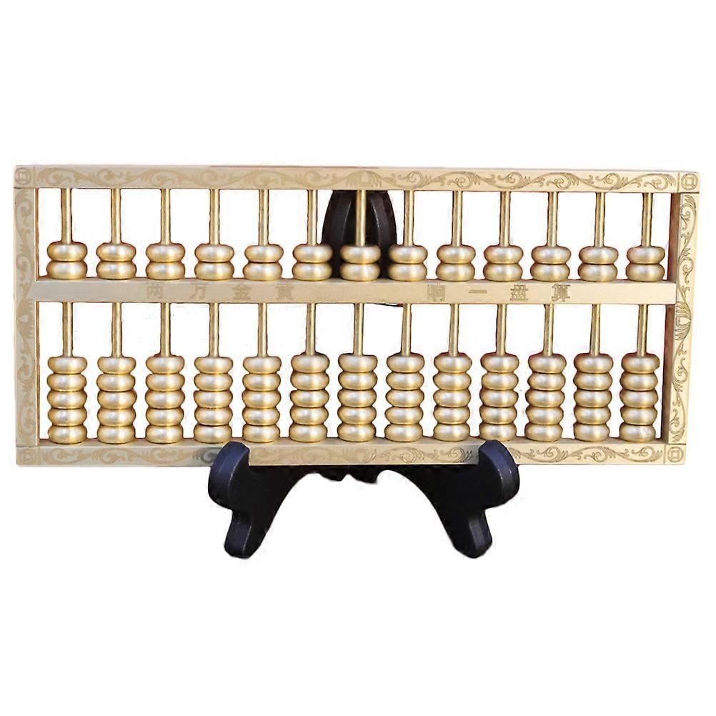 Vintage Abacus Ornament Small Abacus Statue Brass Material Home Use 1Set