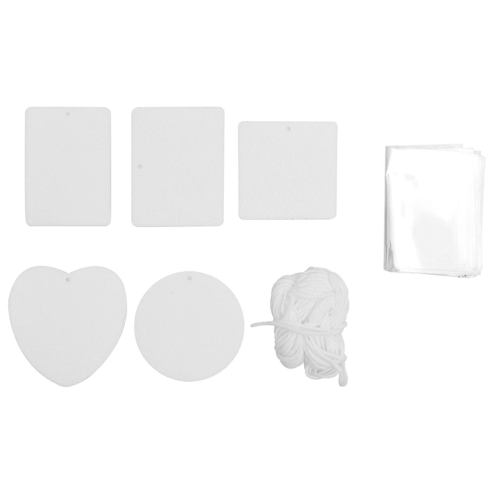 Car Aromatherapy Tablet Air Freshening Rectangular Felt Diffuser Pad 1Set