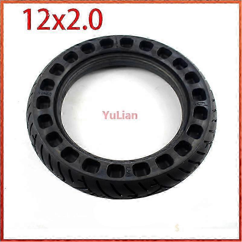 Solid Non-Inflatable Tire for Various Gas Scooters, Hoverboards, Self-Balancing Devices, 12-Inch Size, 12x2.0, 12x2.125 Suitable for Compati