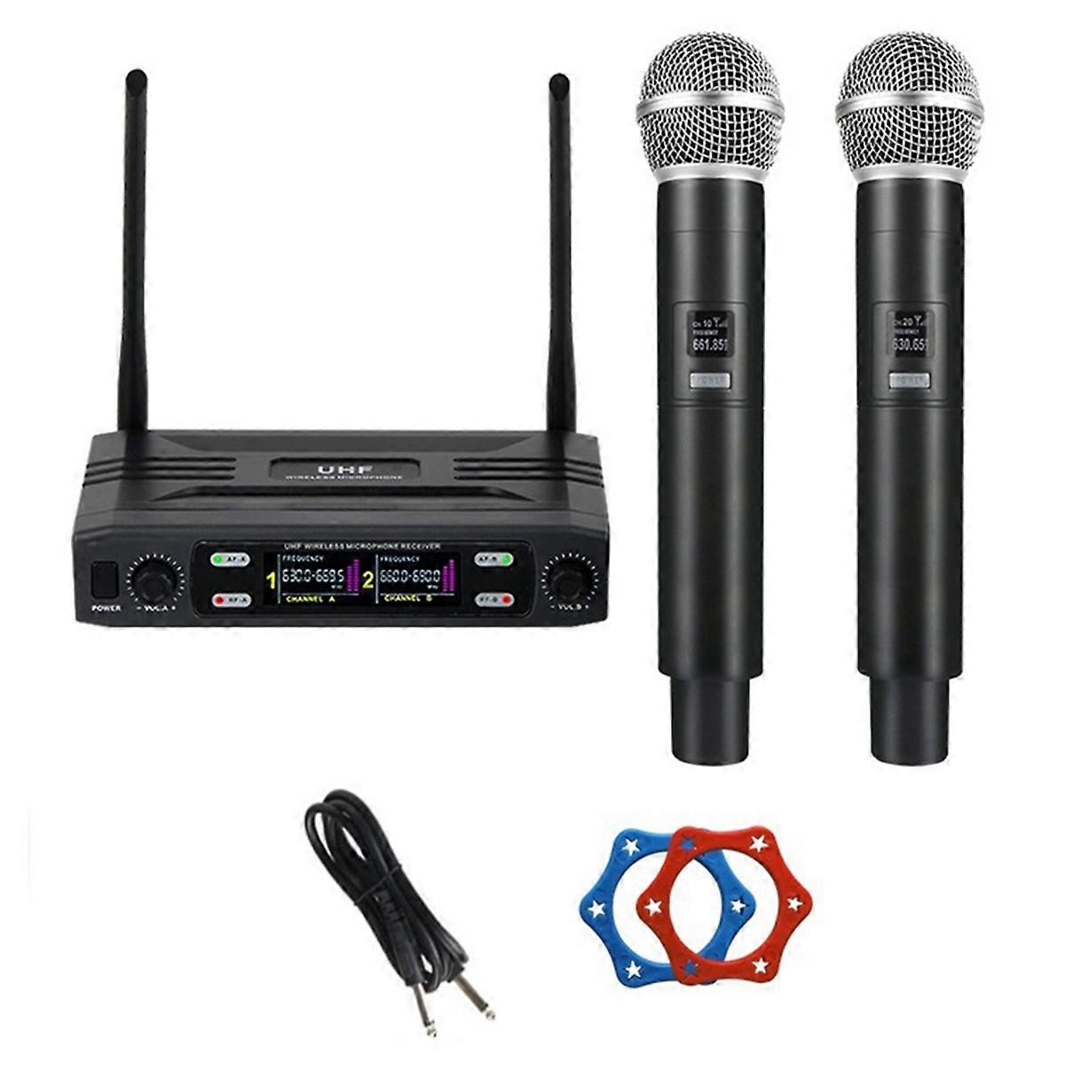 Dual Channel Professional Wireless Microphone System EU Plug