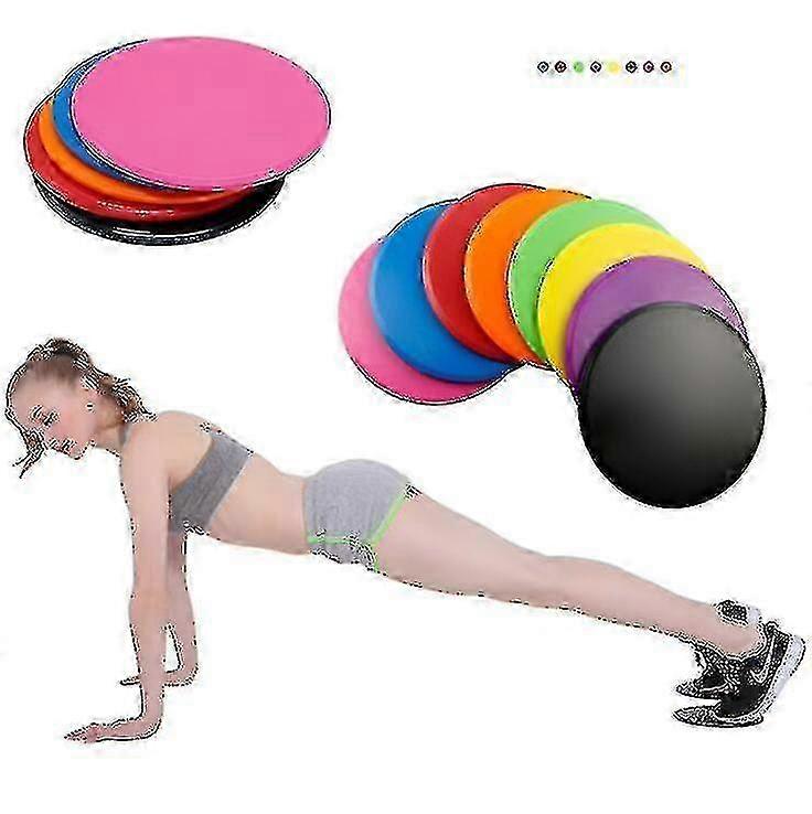 2pcs Gliding Discs Slider Fitness Disc Exercise Sliding Plate for Yoga Gym Core Training