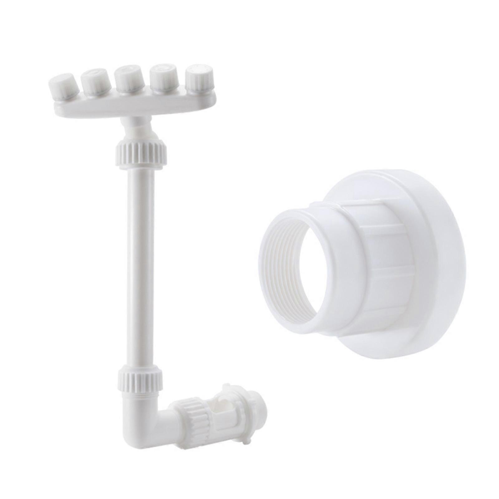 Adjustable Pool Fountains with 5 Nozzles Swimming Pool Water Fountains Pool Waterfall Sprinkler for Fish Pond Garden