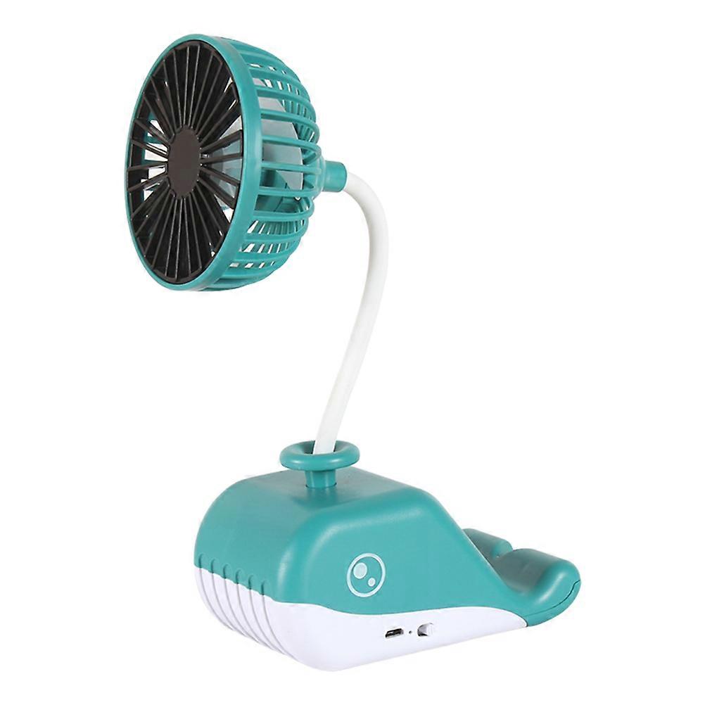 Mobile Phone Holder Fan Portable USB Desk Fan with Dolphin Base