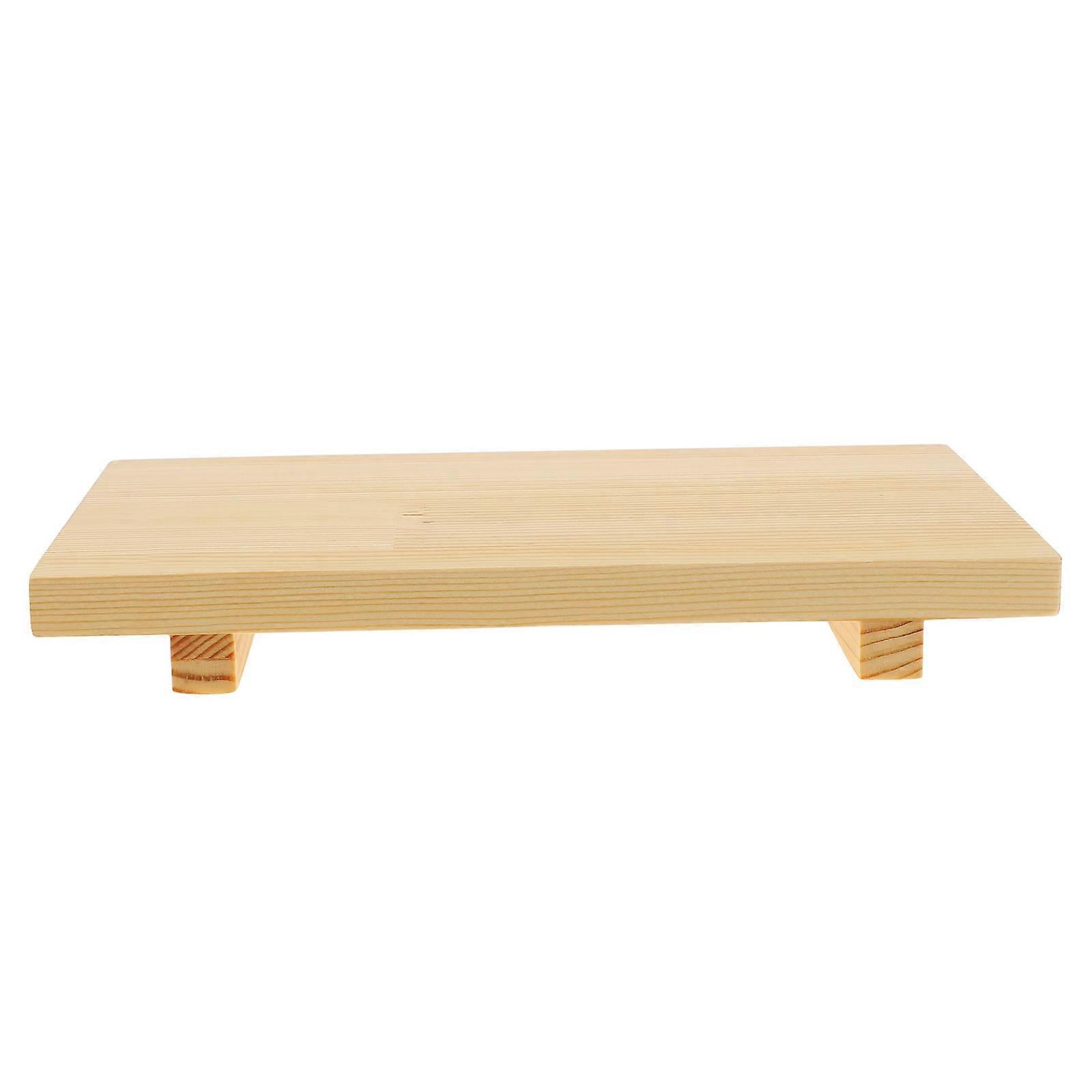 Wooden Sushi Roll Board Serving Tray in Japanese Style Tableware Set with 1 Sushi Board