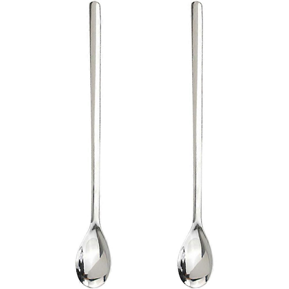 Teaspoons Stainless Steel Serving Dessert Home Kitchen 2Pcs