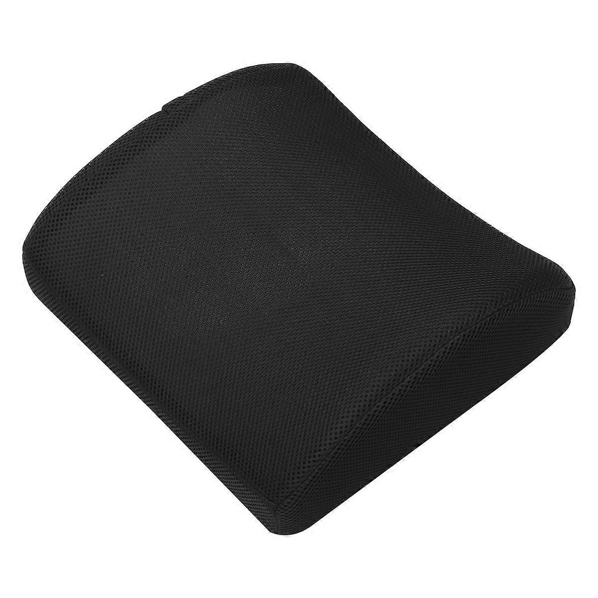 Waist Protection Cushion Car Lumbar Pillow Plush Fabric Mesh Rectangular Design Men Women 35x31x12cm Memory Foam 1Set