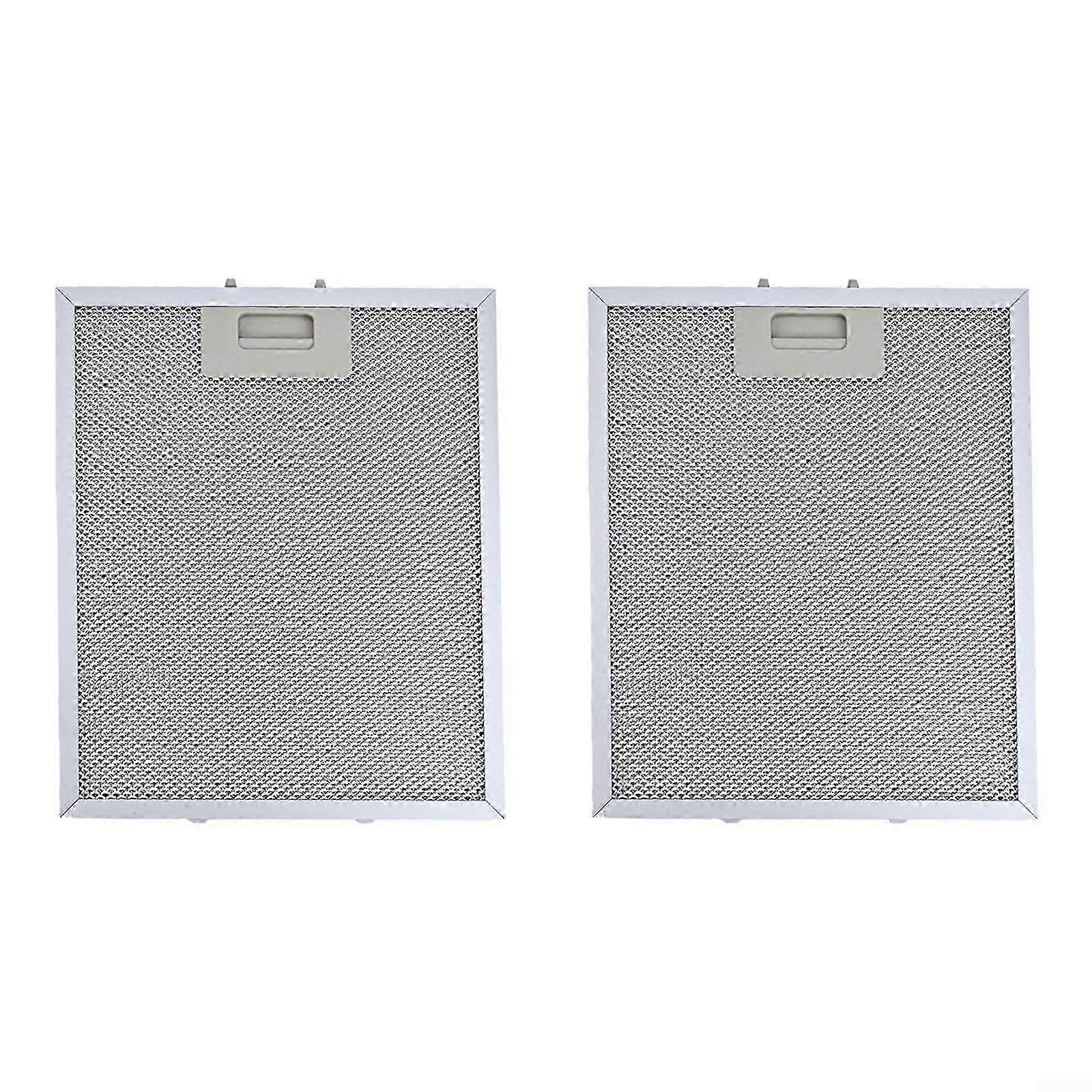 2 x Filter, 2 x Aluminum mesh grease filter, range hood filter, replacement, 300 x 250 mm