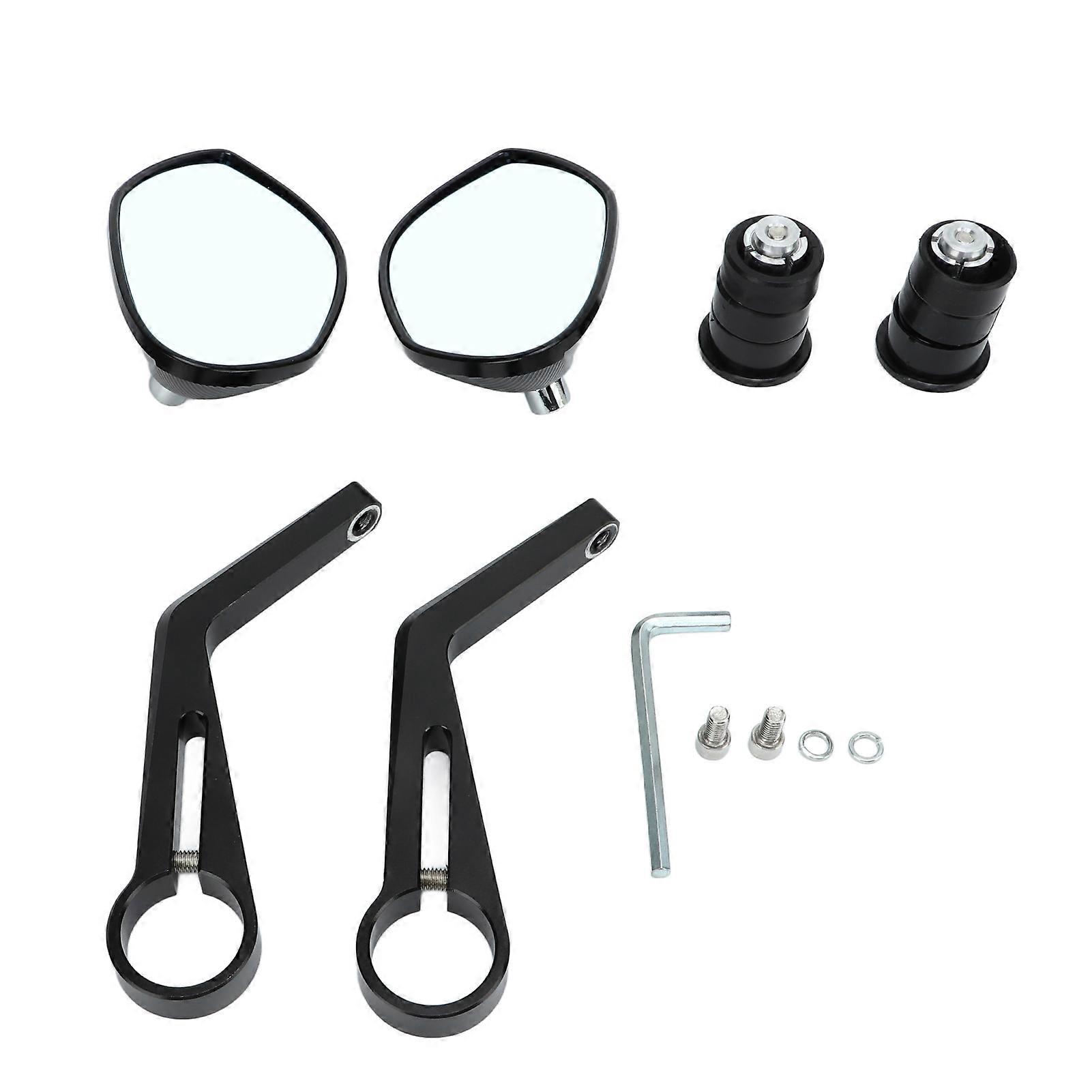 2pcs 22mm/0.87in Universal Motorcycle Mirrors Handlebar Side Mirror Replacement for SUZUKI GSX250R GSXR600 GSXR750