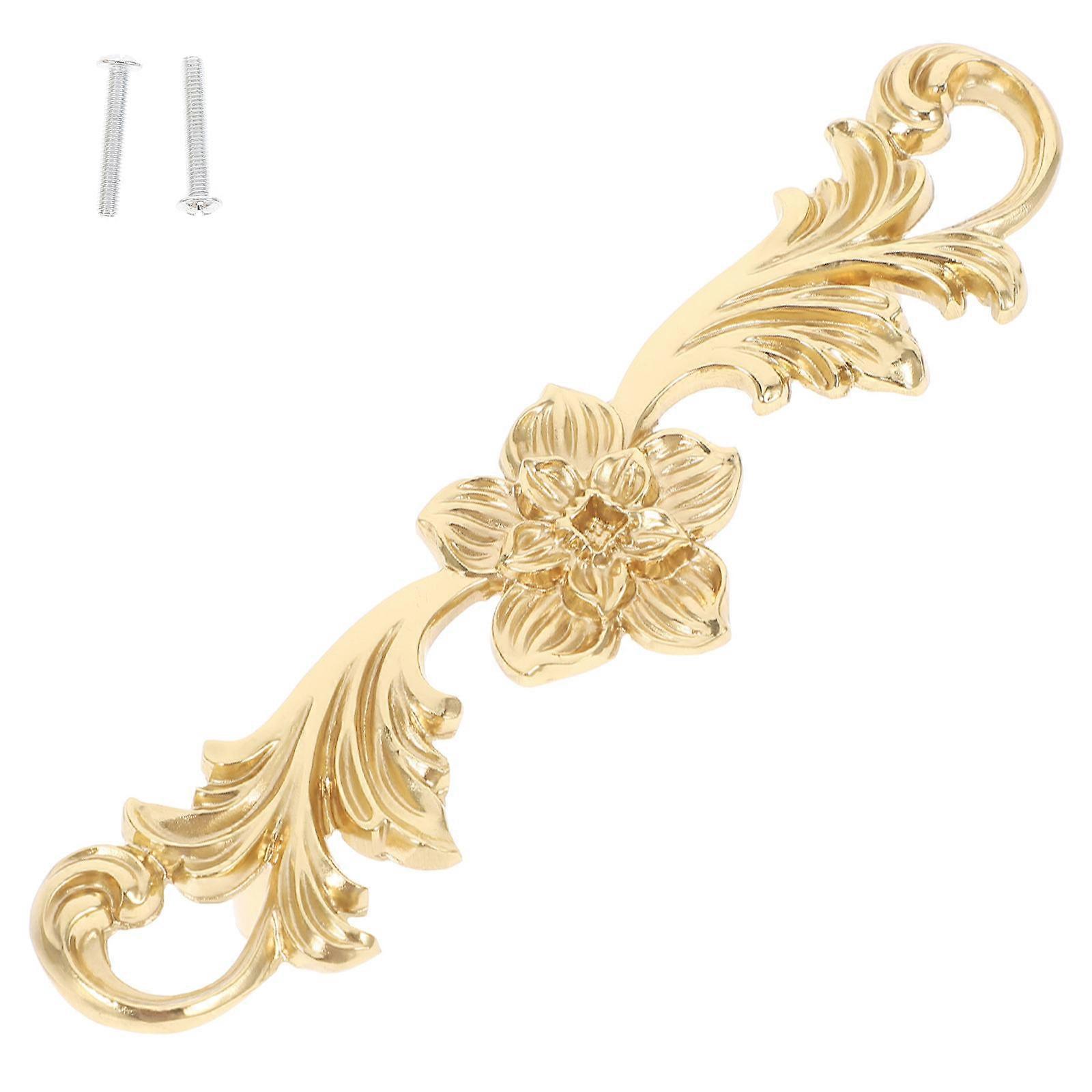 Metal Cabinet Handle Creative Shape Cabinet Hardware Knobs DIY Enthusiasts Golden 1Pack