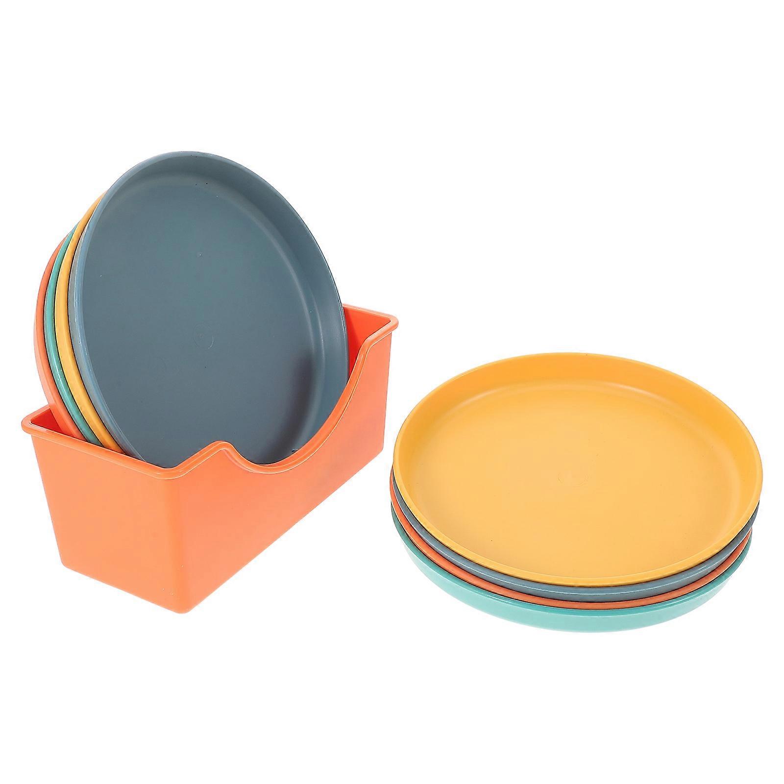 1 Set Round Food Trays for Desktop Multipurpose Bone Residue Small Dishes