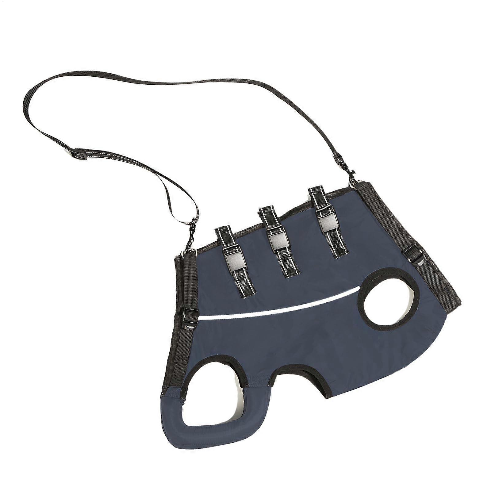 Walker Dog Walking Aid for Weak Rear Legs, Adjustable and Breathable Support Harness, 23x19x3.5 cm, Navy Blue