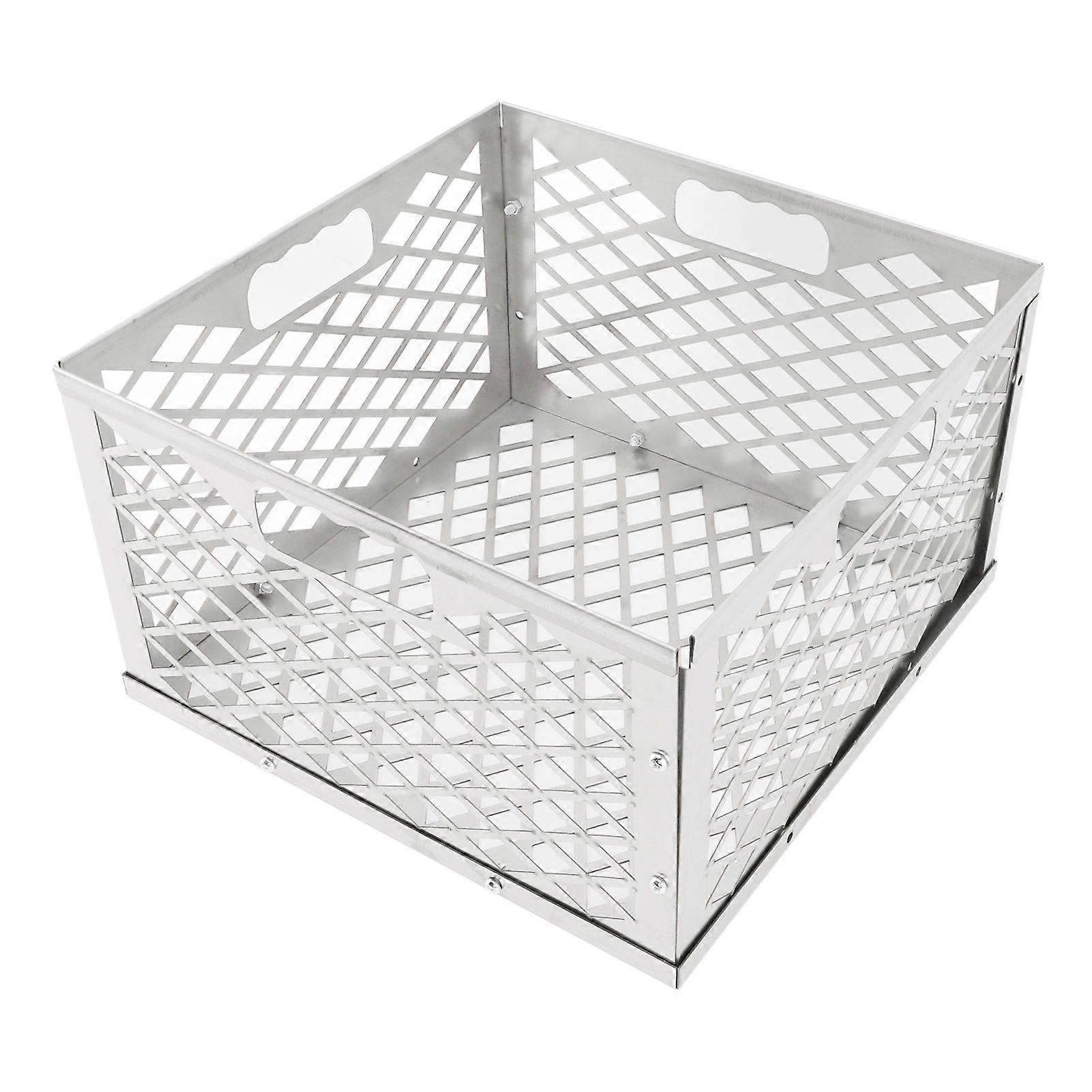 سلة فحم قابلة للفصل بتصميم محمول ومتين من الفولاذ المقاوم للصدأ، سلة فحم للشواء