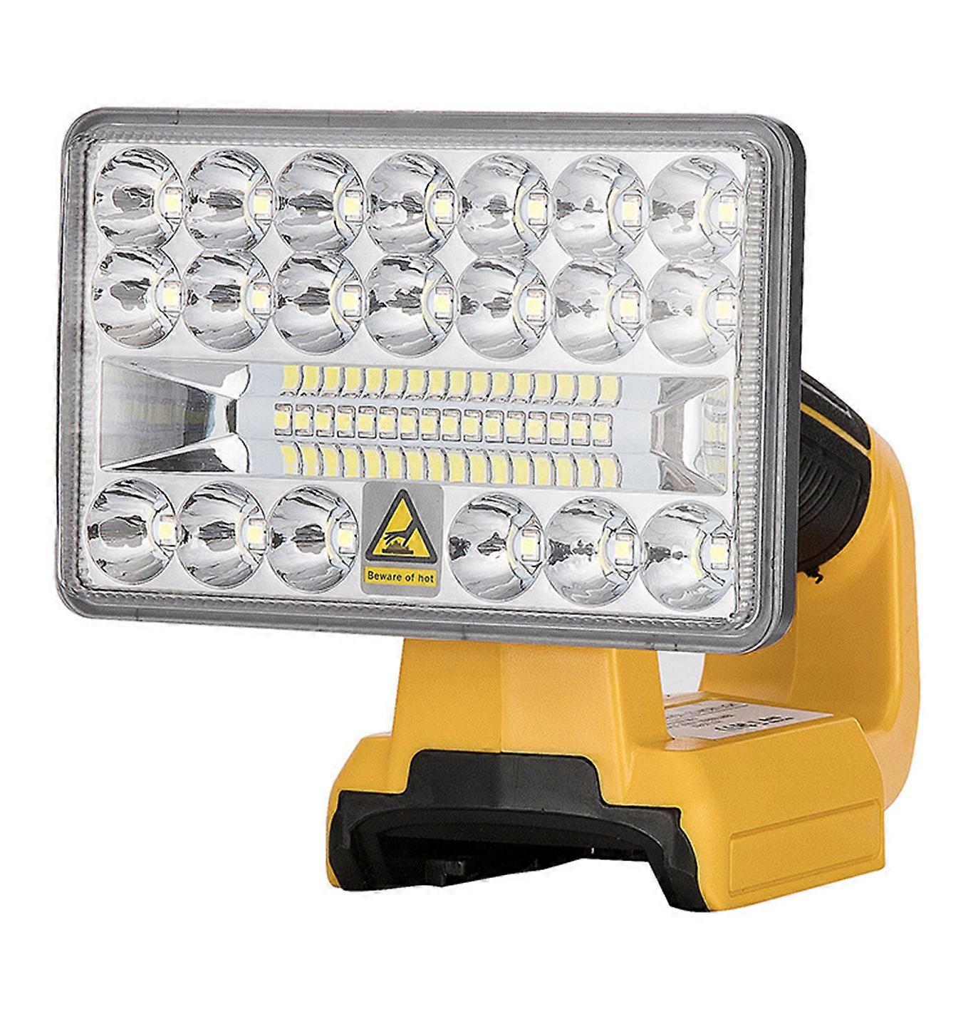 Led Work Light For Low-light Conditions High Brightness Adjustable Lighting Anti-slip Handle Orange 7.3×6.3×5.3in 1Set