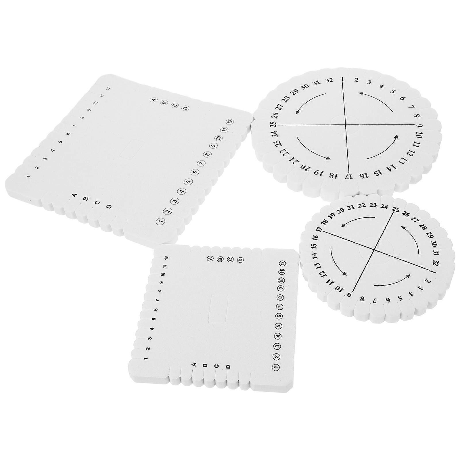 4pcs Rope Weaving Board DIY Bracelet Braiding Disc Kit with Durable Round Weaving Tools for Crafting & Knitting Projects