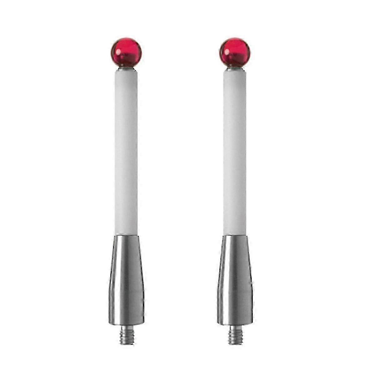 2Pcs CMM Probe Stylus with 6mm Ball Tip - Ceramic Shaft Contact Probes for Testing Accessories Compatible with Renishaw A-5000-3709