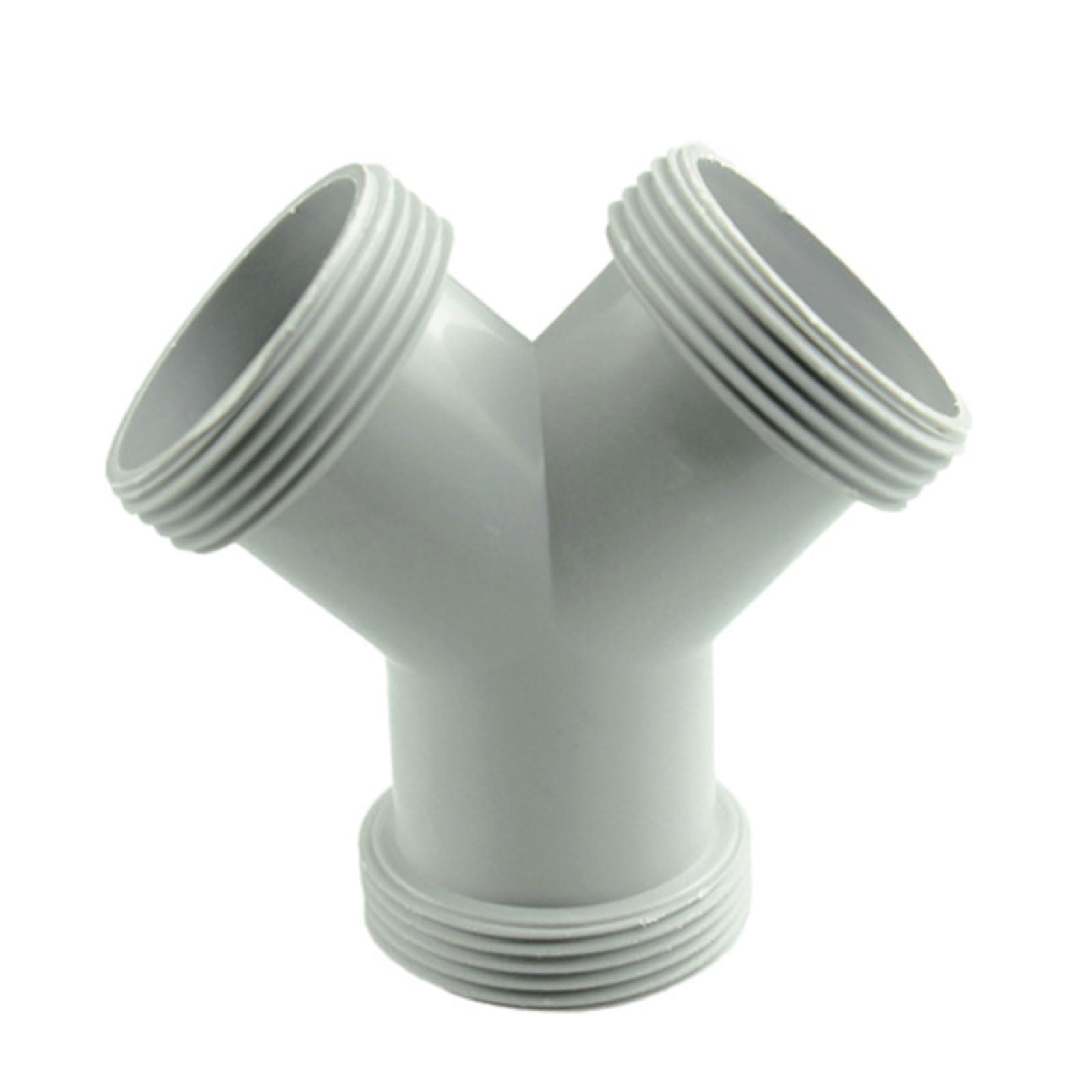 Y Shaped Strainer Connector Replacement Kitchen Sink Drain Pipe Adapter 3 Way Tee Coupler Connector