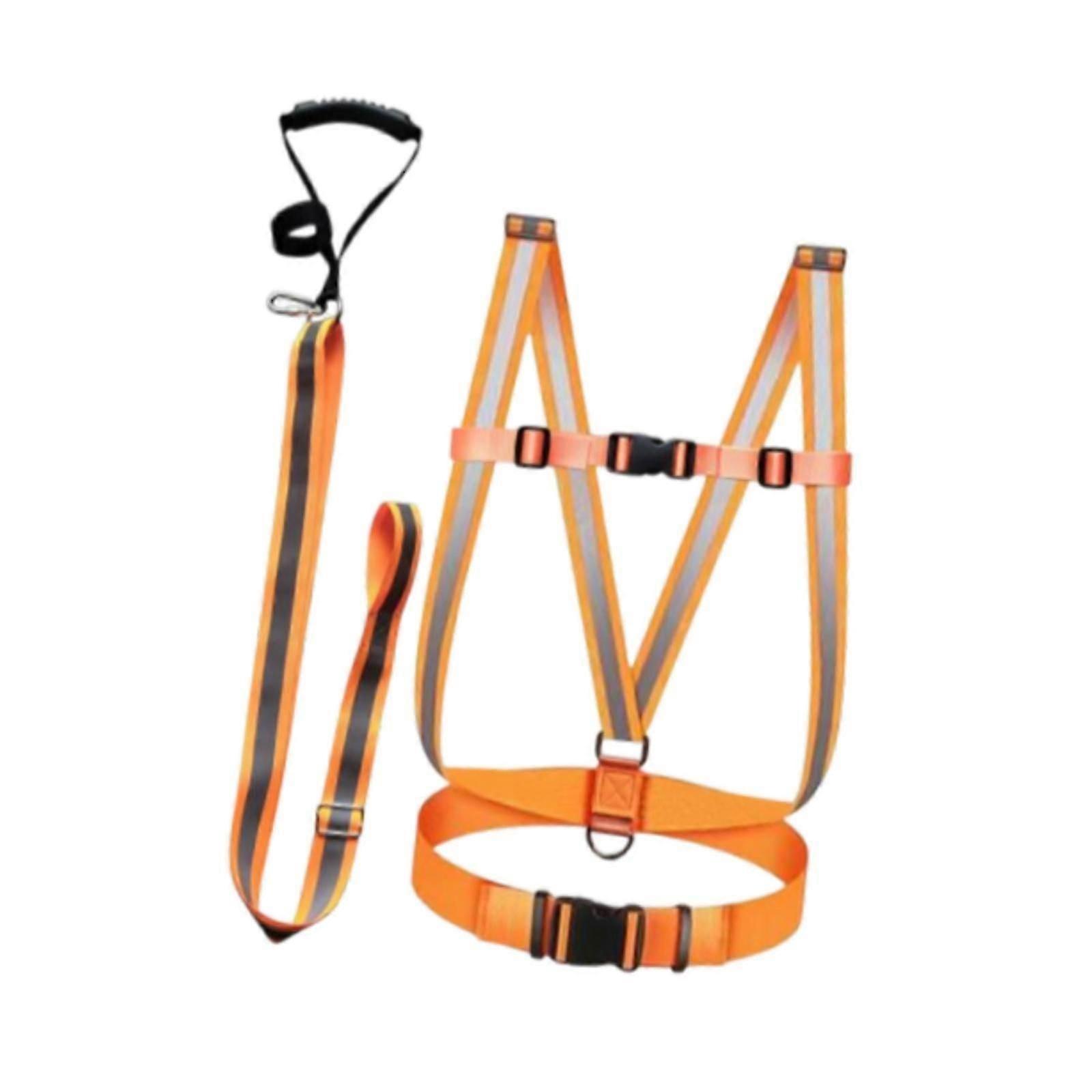 Reflective Deer Drag And Harness Set Adjustable With Comfortable Handle Vest