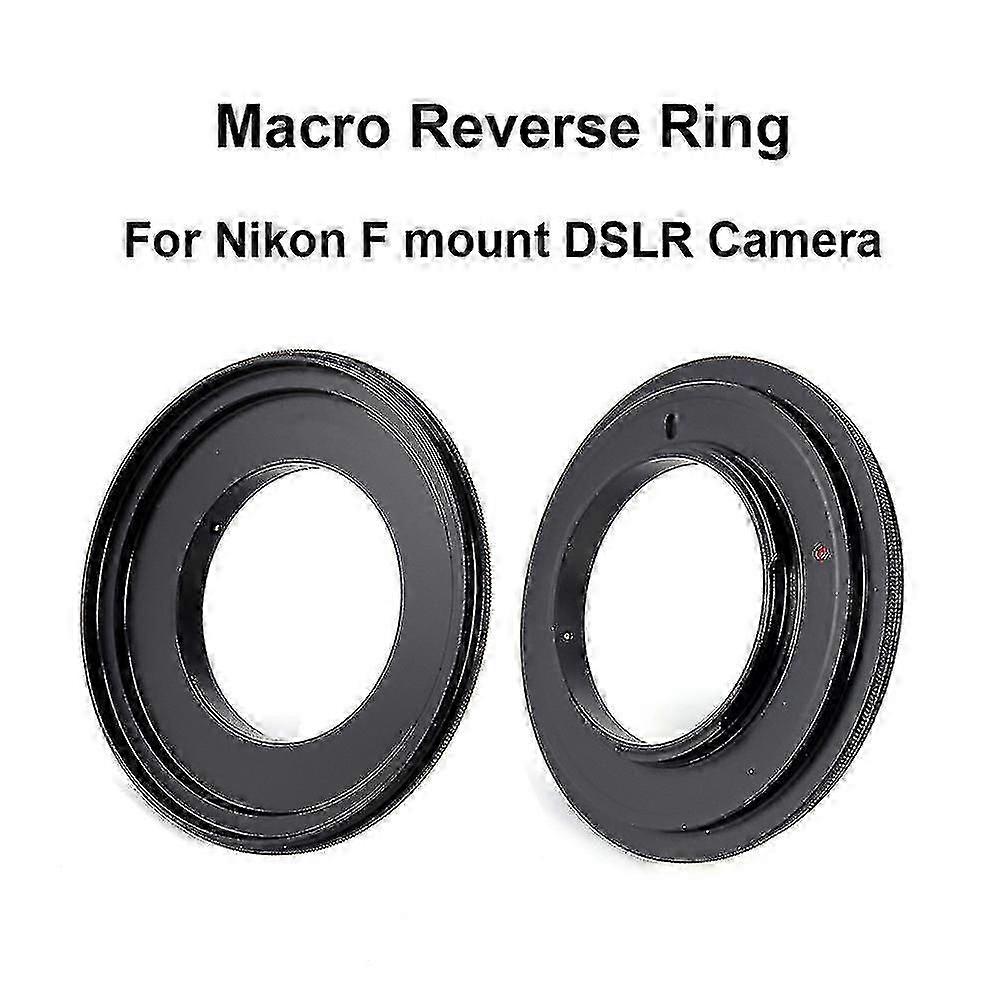For Nikon F-mount Macro Reverse Adapter Ring 49/ 52/ 55/ 58/ 62/ 67/ 72/ 77mm For Nikon F-mount Dslr Camera