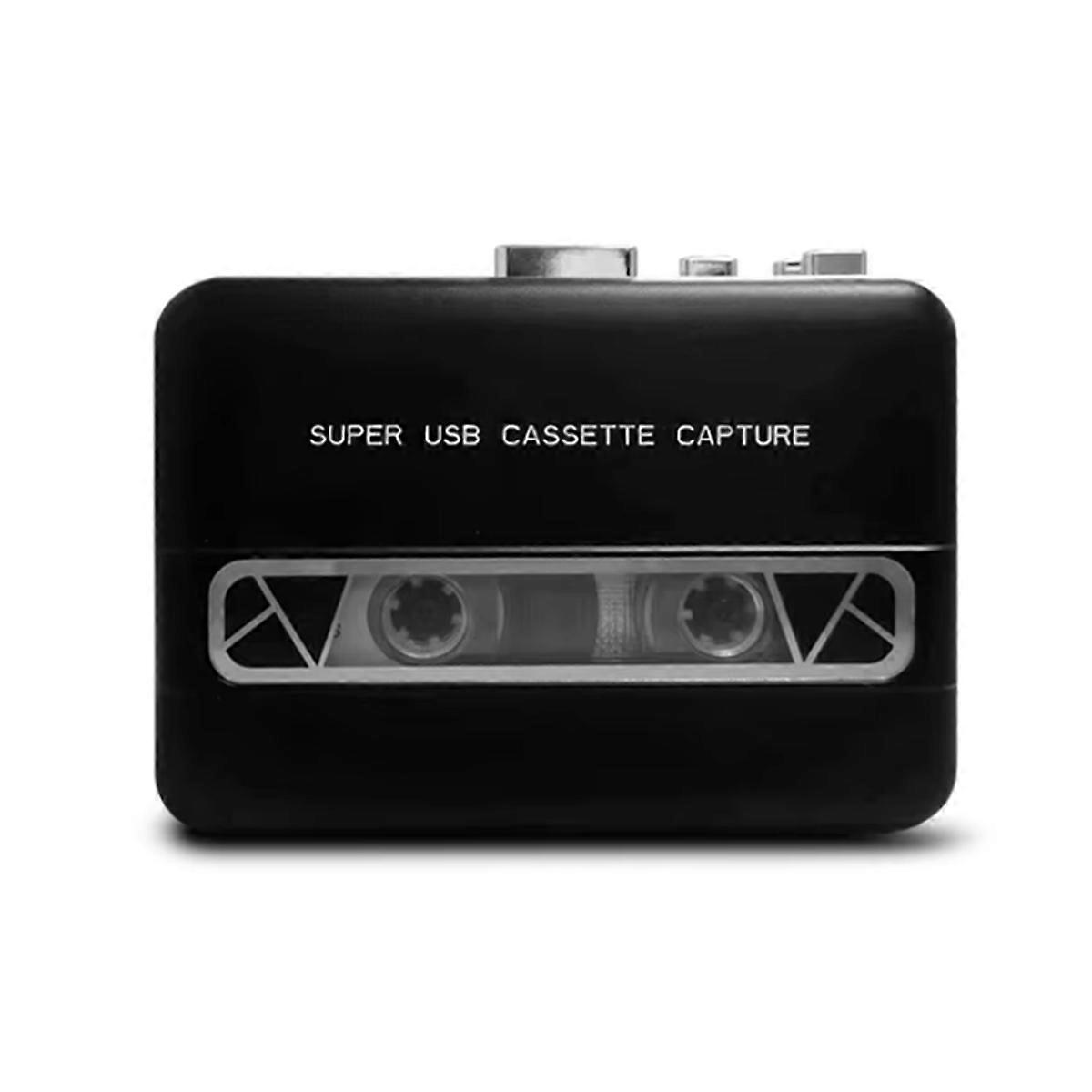 Portable Super USB Cassette Capture Player Speaker Multiple Power Supply Methods Digitizes Cassette Music to MP3