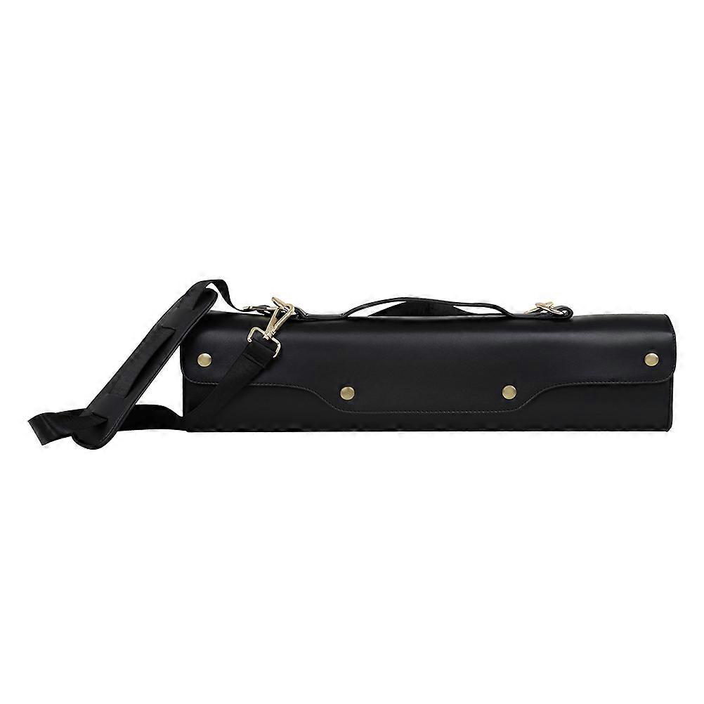 Portable Flute Bag Case with Handle & Shoulder Strap – Compact Flute Handbag for Musical Instrument Storage – Black