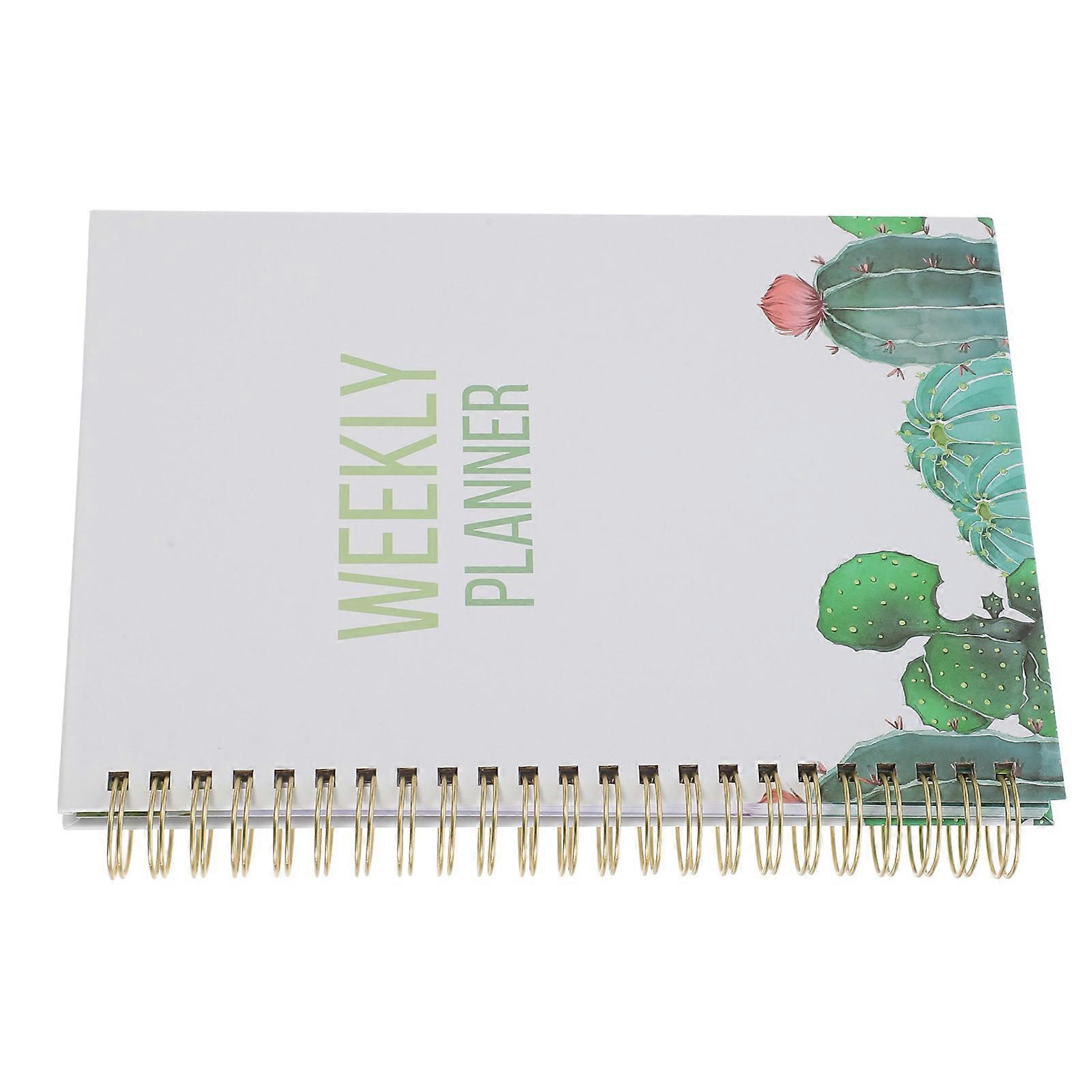 Stylish Academic Planner Notebook with Coil Binding and Elastic Band for Scheduling, Note Taking, and Daily Planning – Ideal for Teachers and Students