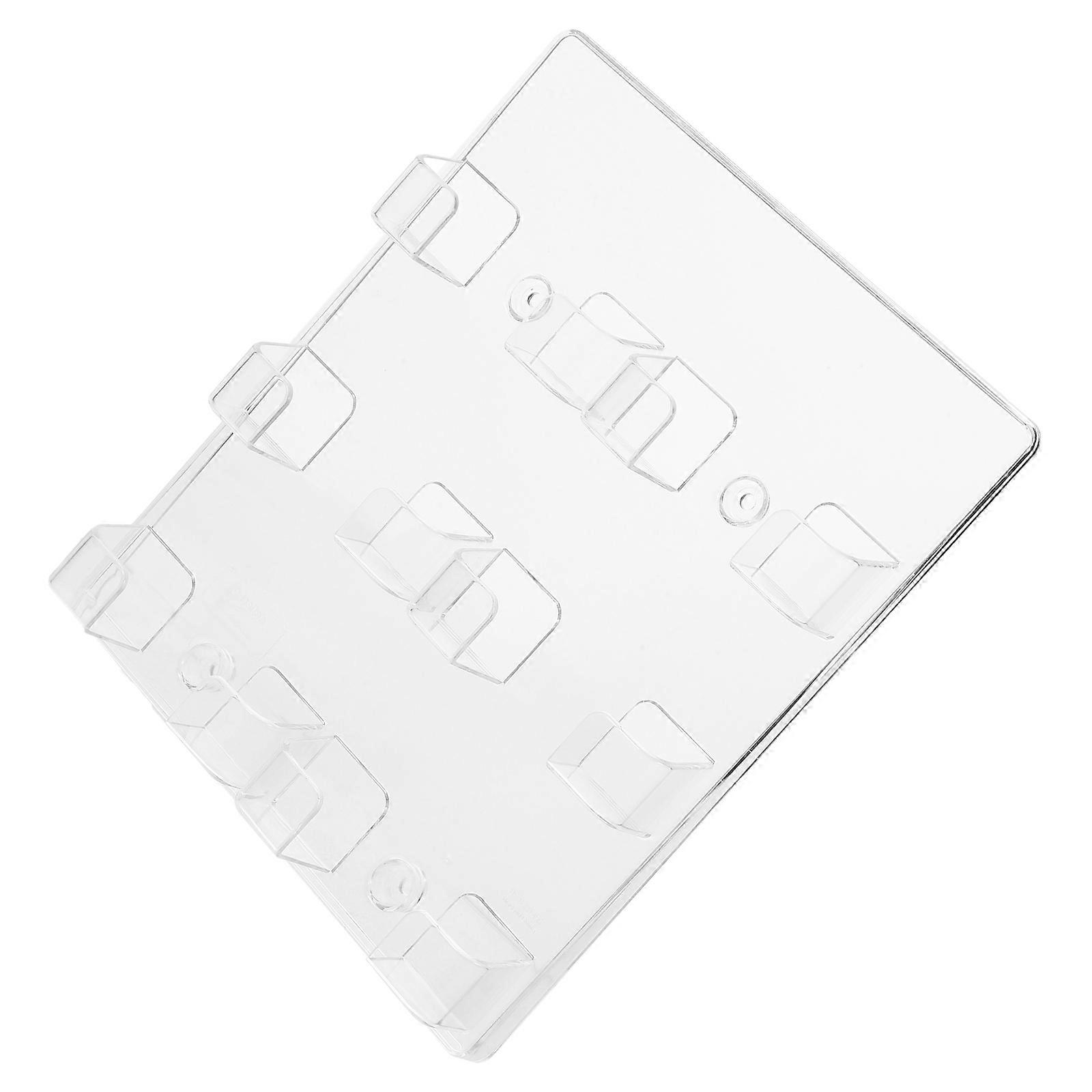 Wall Mountable Transparent Business Card Organizer Rack with Slots – Versatile Display Stand for Office, Trade Shows & Home Use – Acrylic Design
