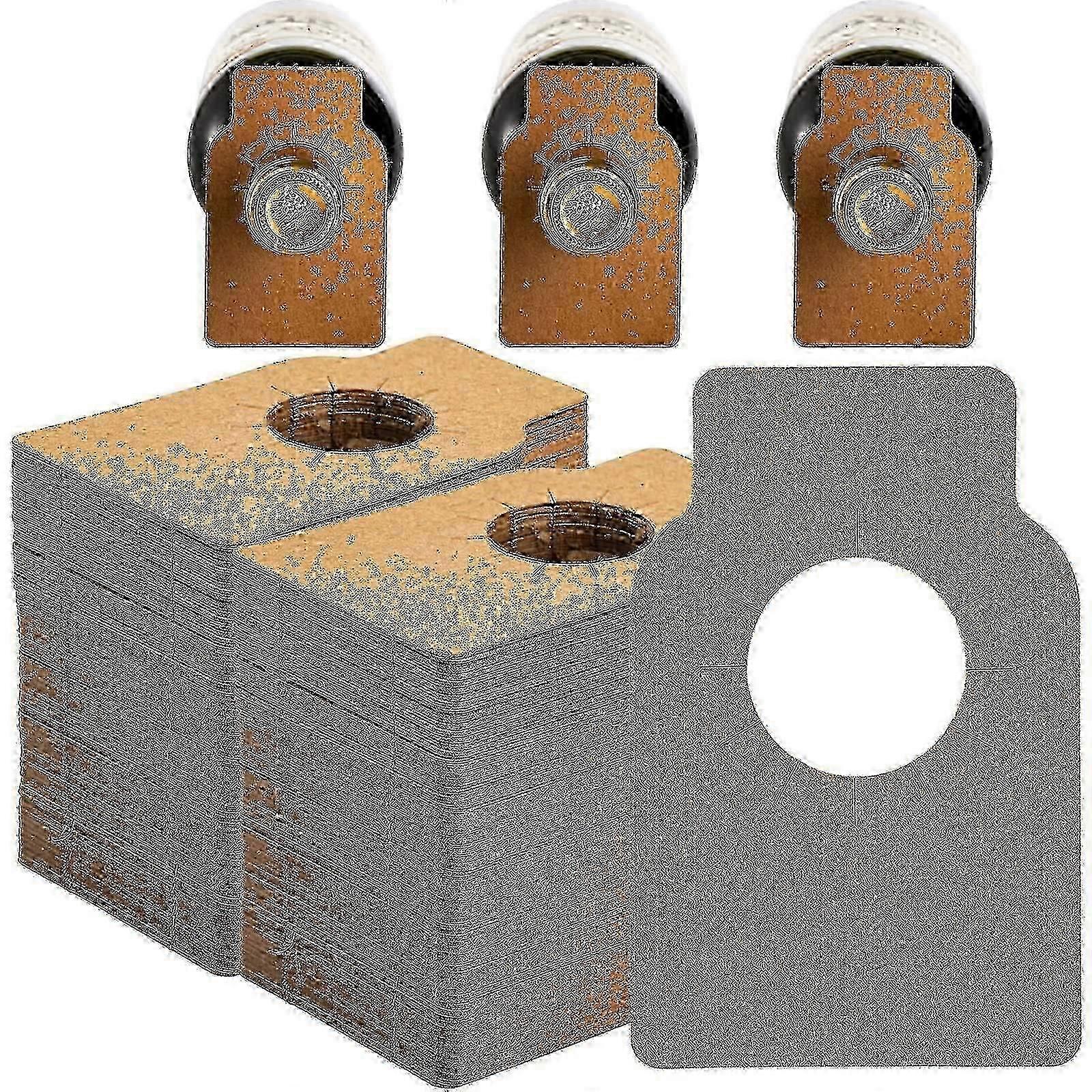 200 Pcs Wine Bottle Tags, Kraft Paper Wine Cellar Labels, Reusable Custom Plain Bottle Neck Gift Tags For Champagne