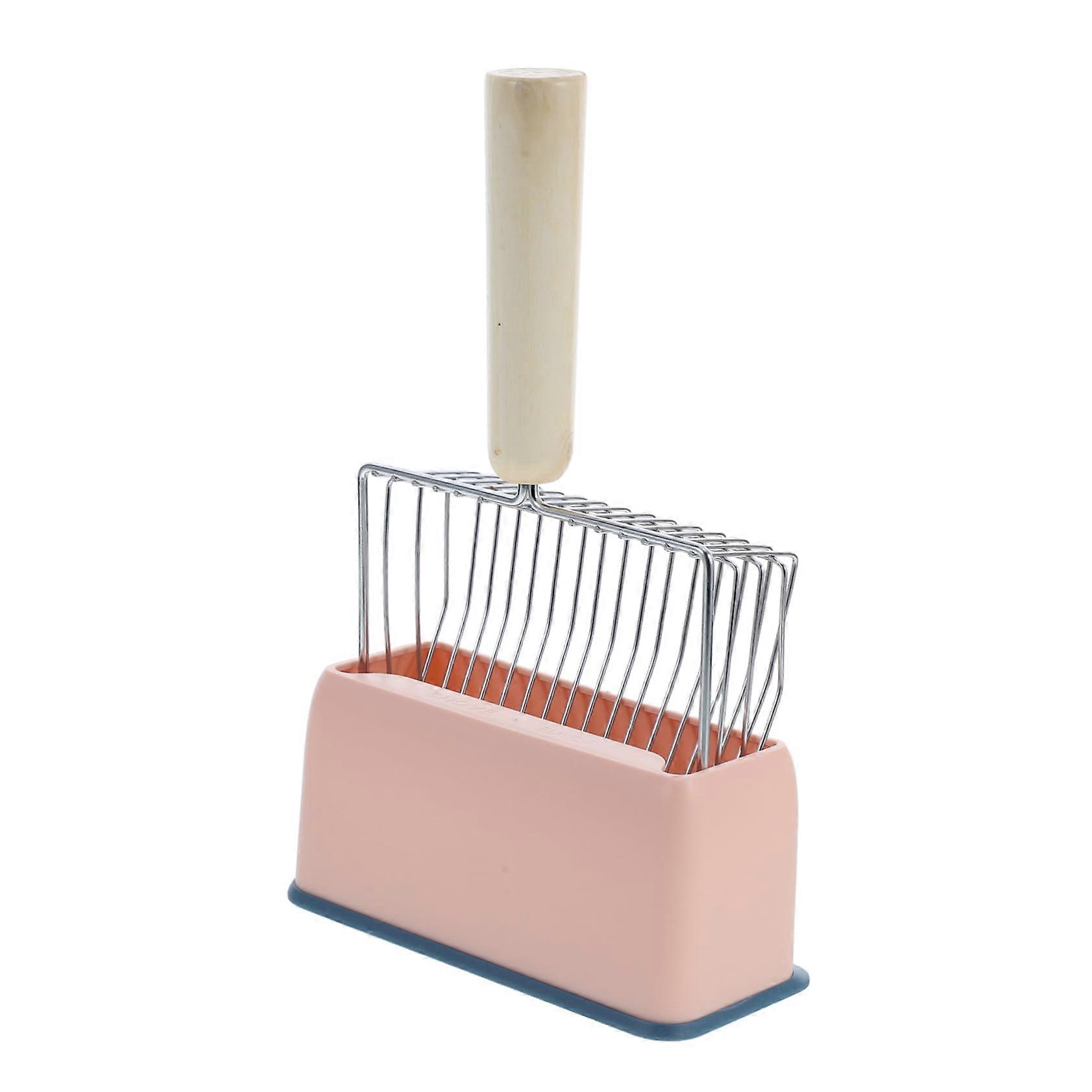 Metal Cat Litter with NonSlip Durable Cat Scoop for Litter Boxes and Wood Pellets, Efficient Handling for Effortless Cleaning
