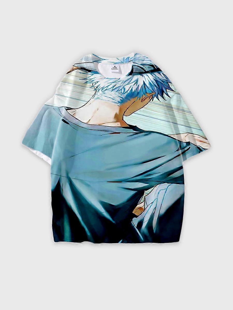 T-shirt round neck Character Pattern loose short sleeve P2903