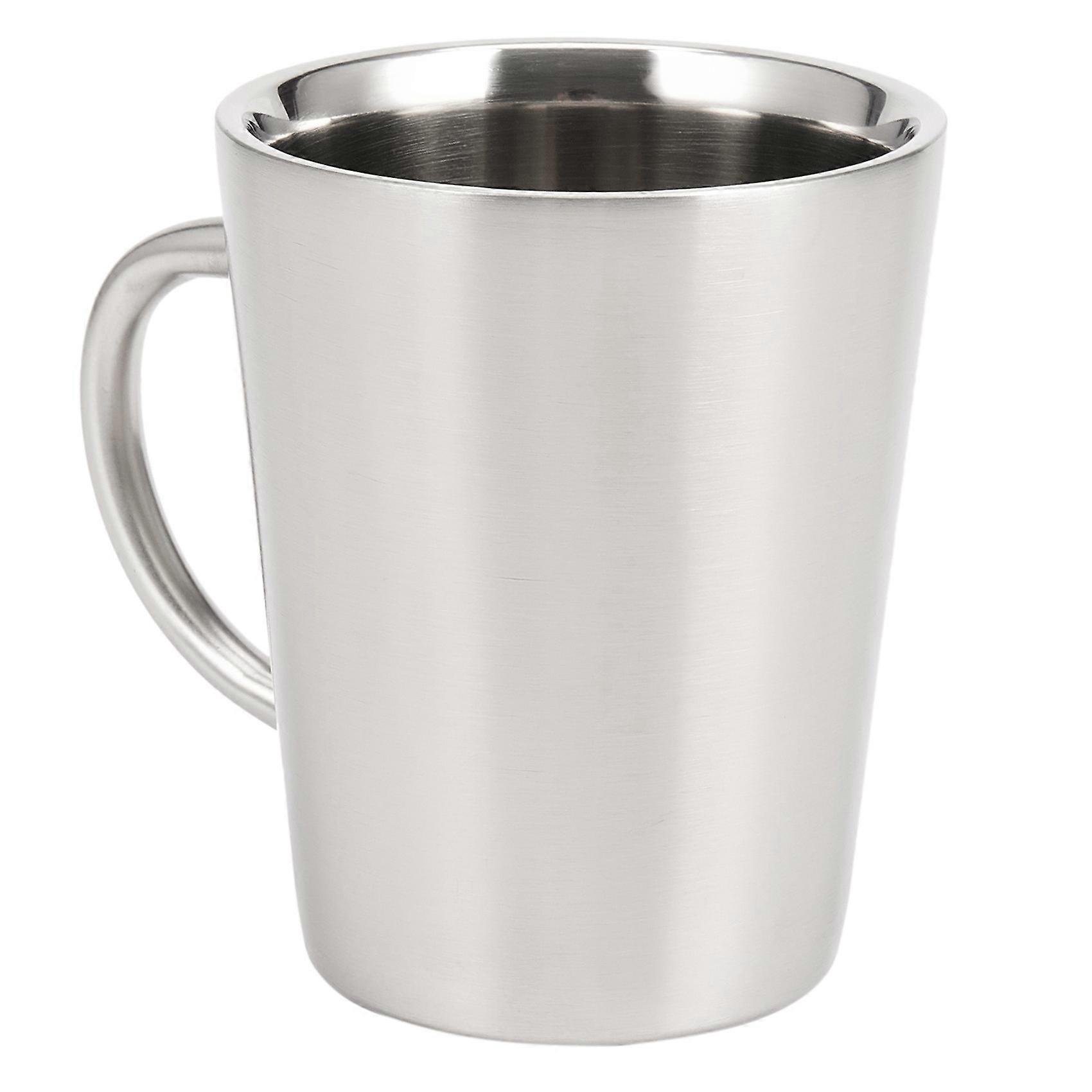 340 Ml Stainless Steel Copper Plated Coffee Cup Double Layers 304 High Temperature Resistance Milk T