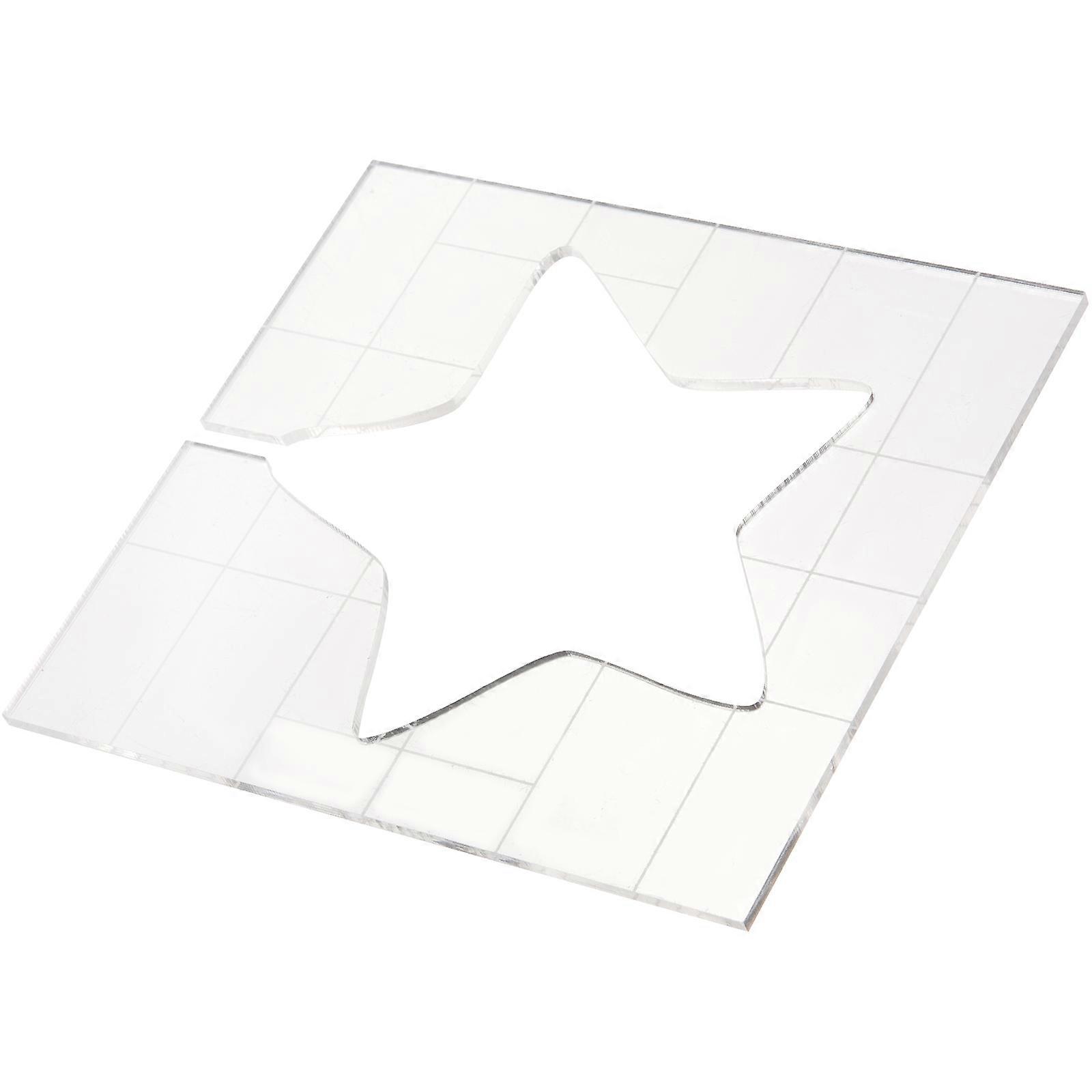 Star Pattern Patchwork Quilting Template – Durable Sewing Stencil for Precise Handwork & Embroidery Crafts