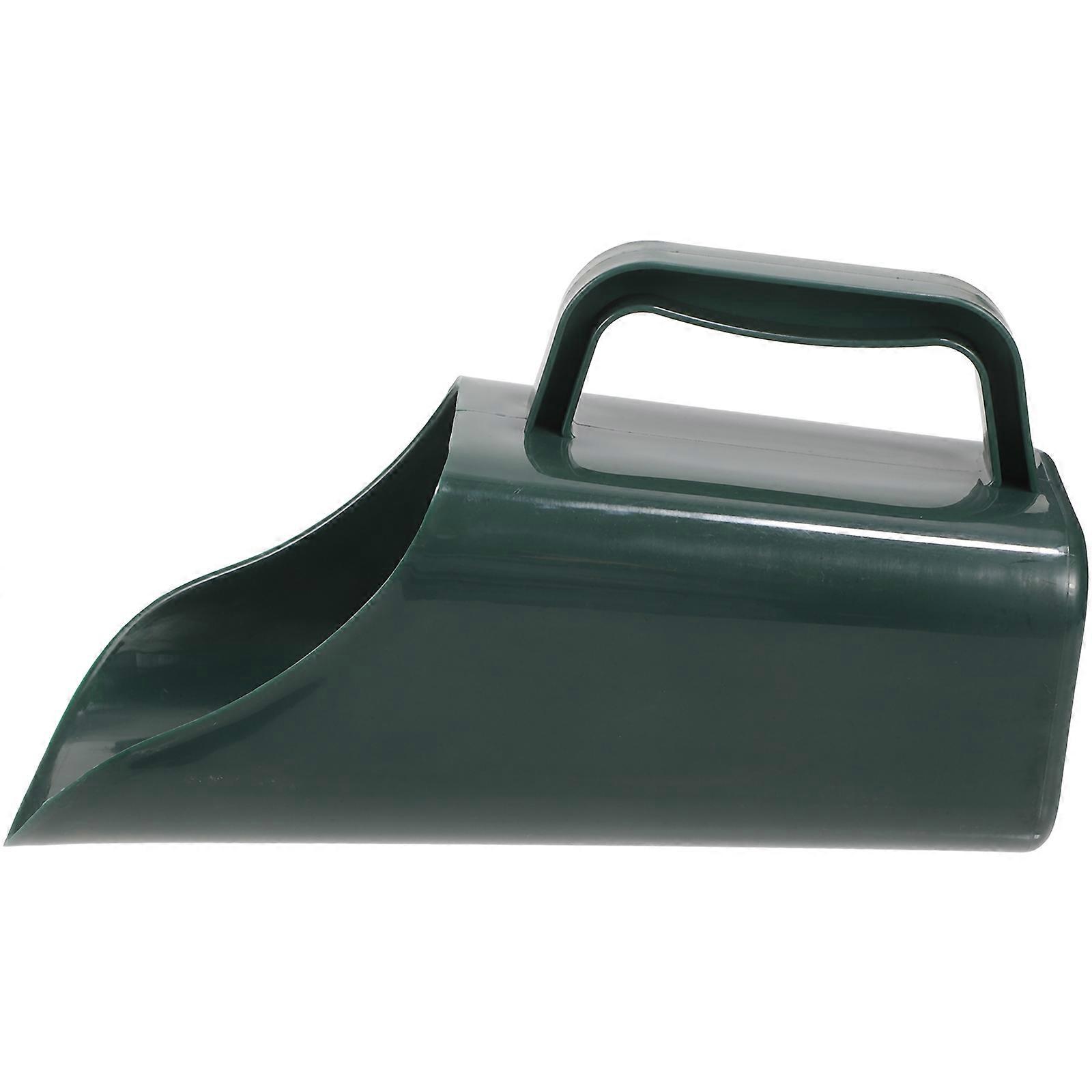 Gardening Soil Scoops Durable Plastic Tool for Home Use Dark Green Smooth Surface 3.5 Inches
