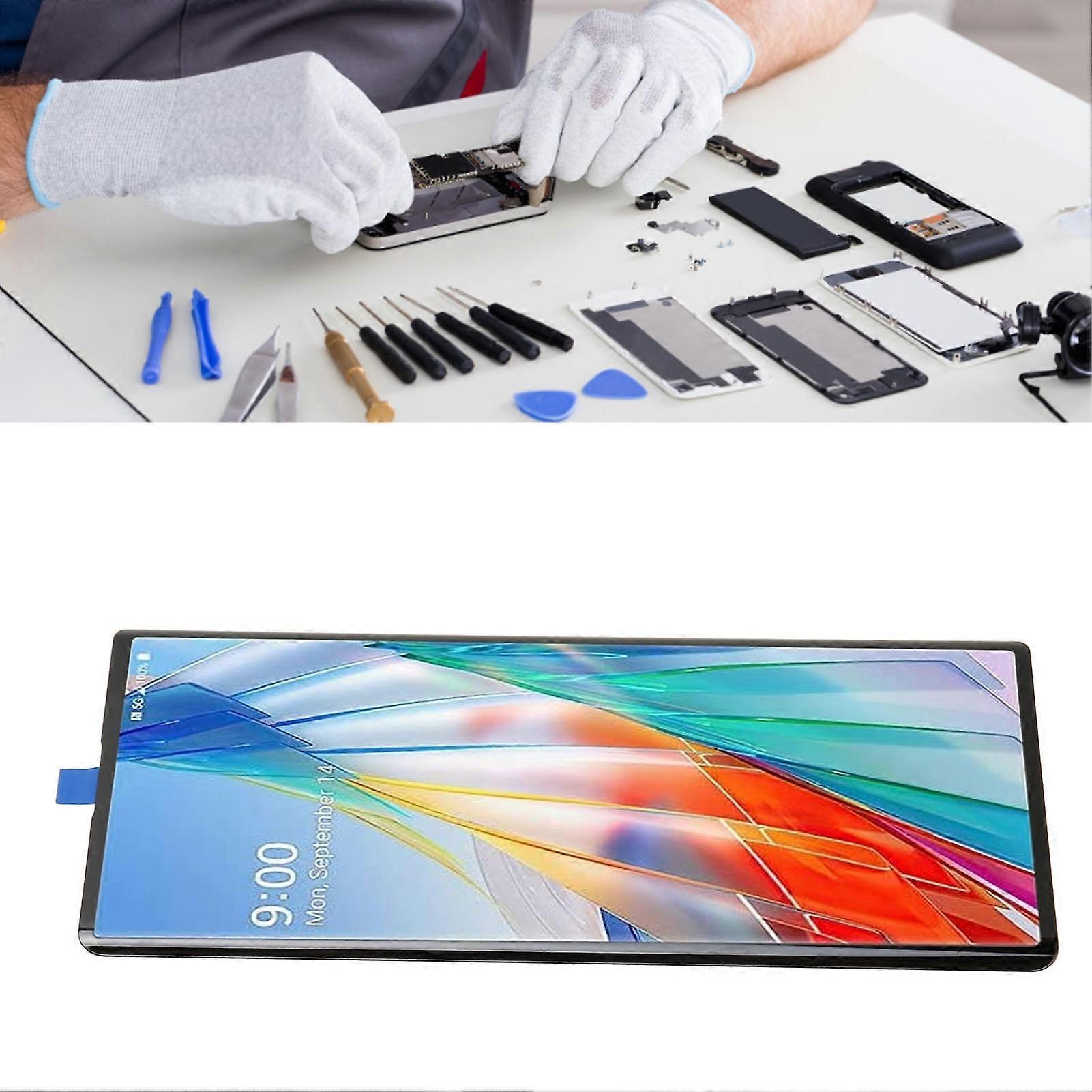 6.8in LCD Display Touch Screen Assembly Sensitive Clear Image F100N F100VM Display Digitizer Fit for LG Wing 5G 