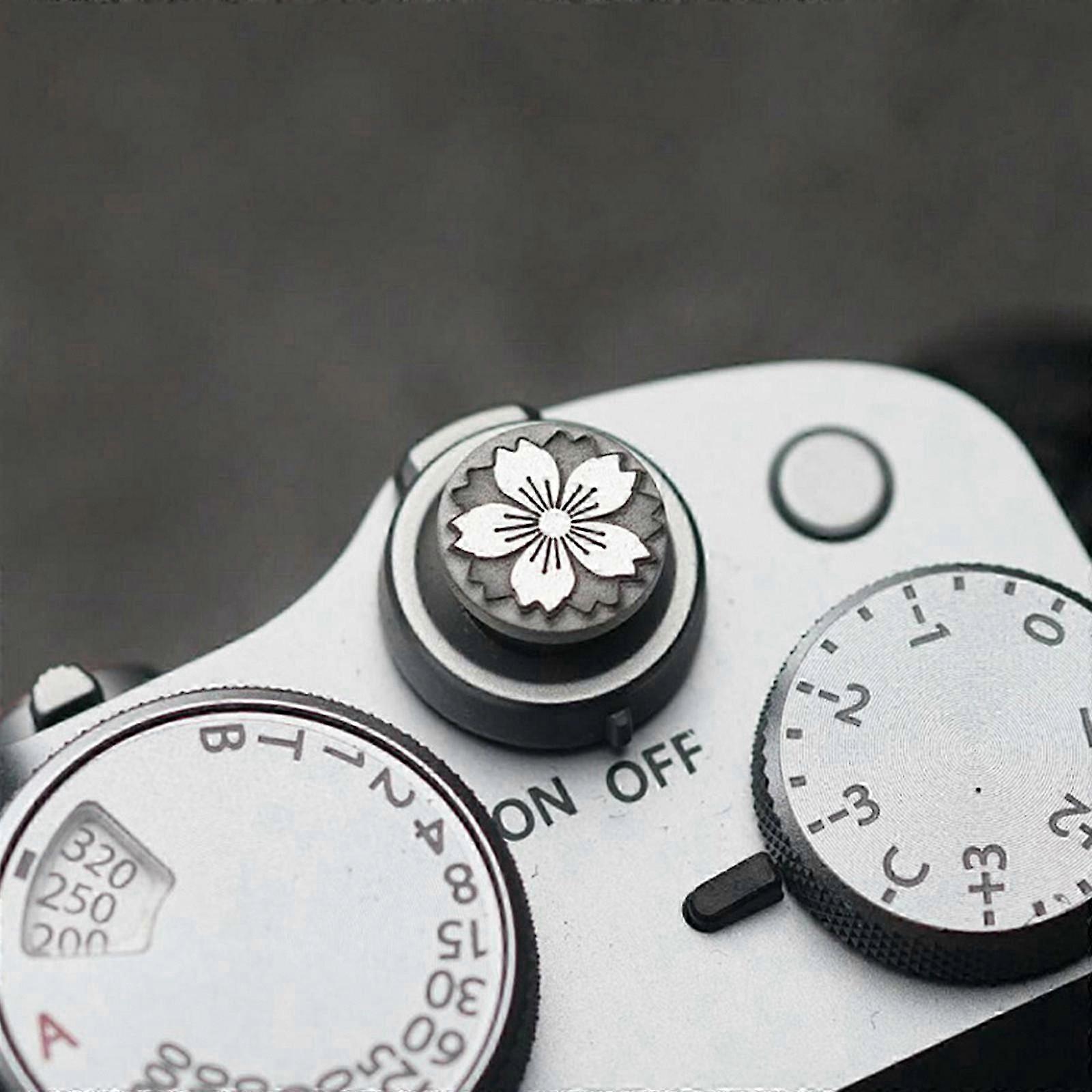 Bouton D'Obturateur En Laiton Forme Fleur Pour Appareils Photo Fujifilm XT30 Et Sony A7C2 - Rainures Antidérapantes