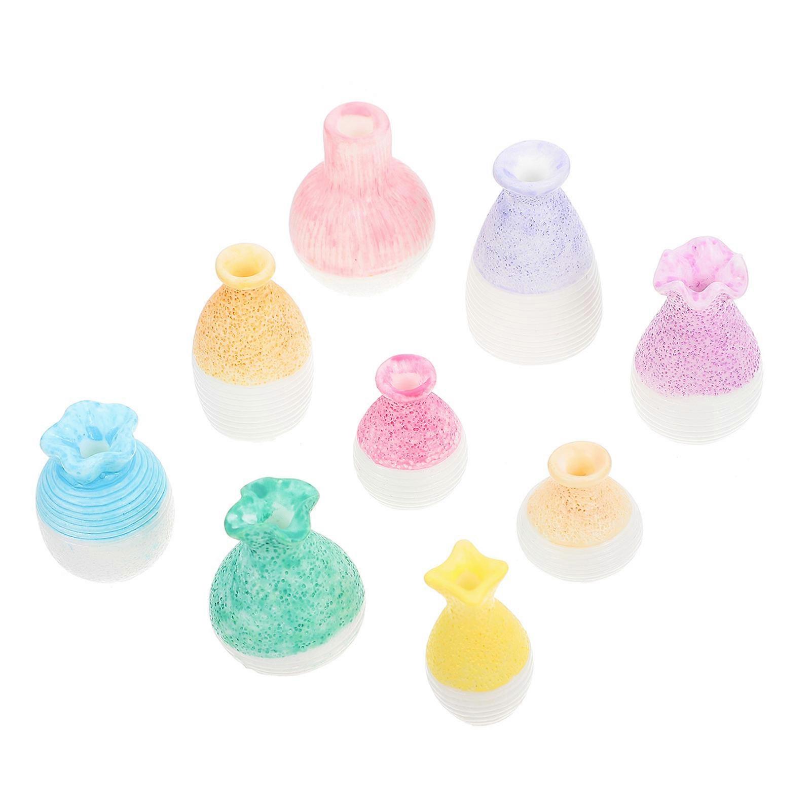 Decorative Mini Vases Tiny Flower Vase Users of Miniature Decorations Compact Style 3.7X2.9cm