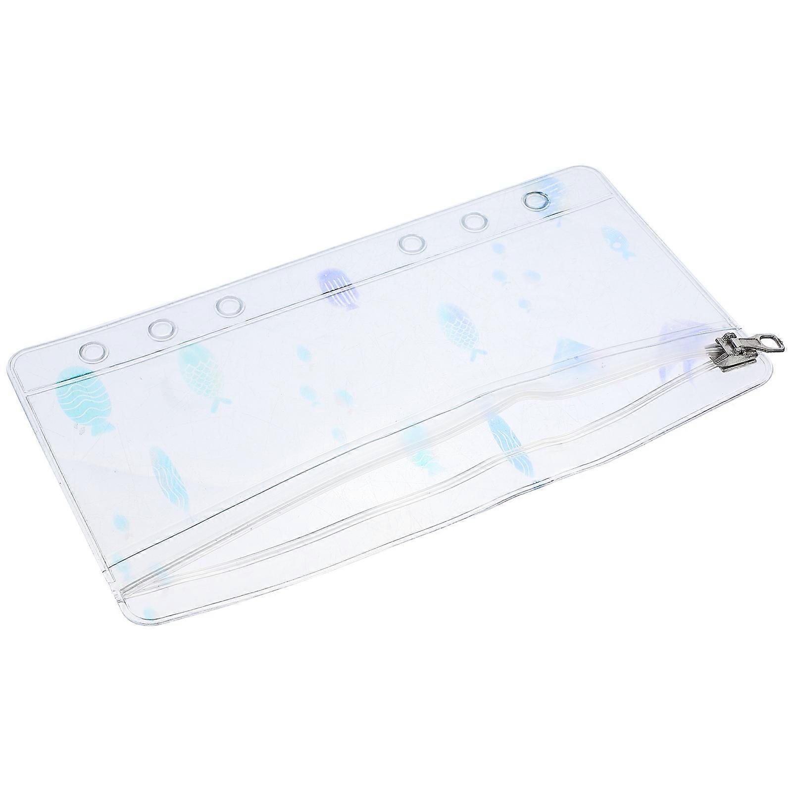 PVC Zipper Pocket Notebook Refill For Young Kids Organizational Training In Practical White Color 1Set
