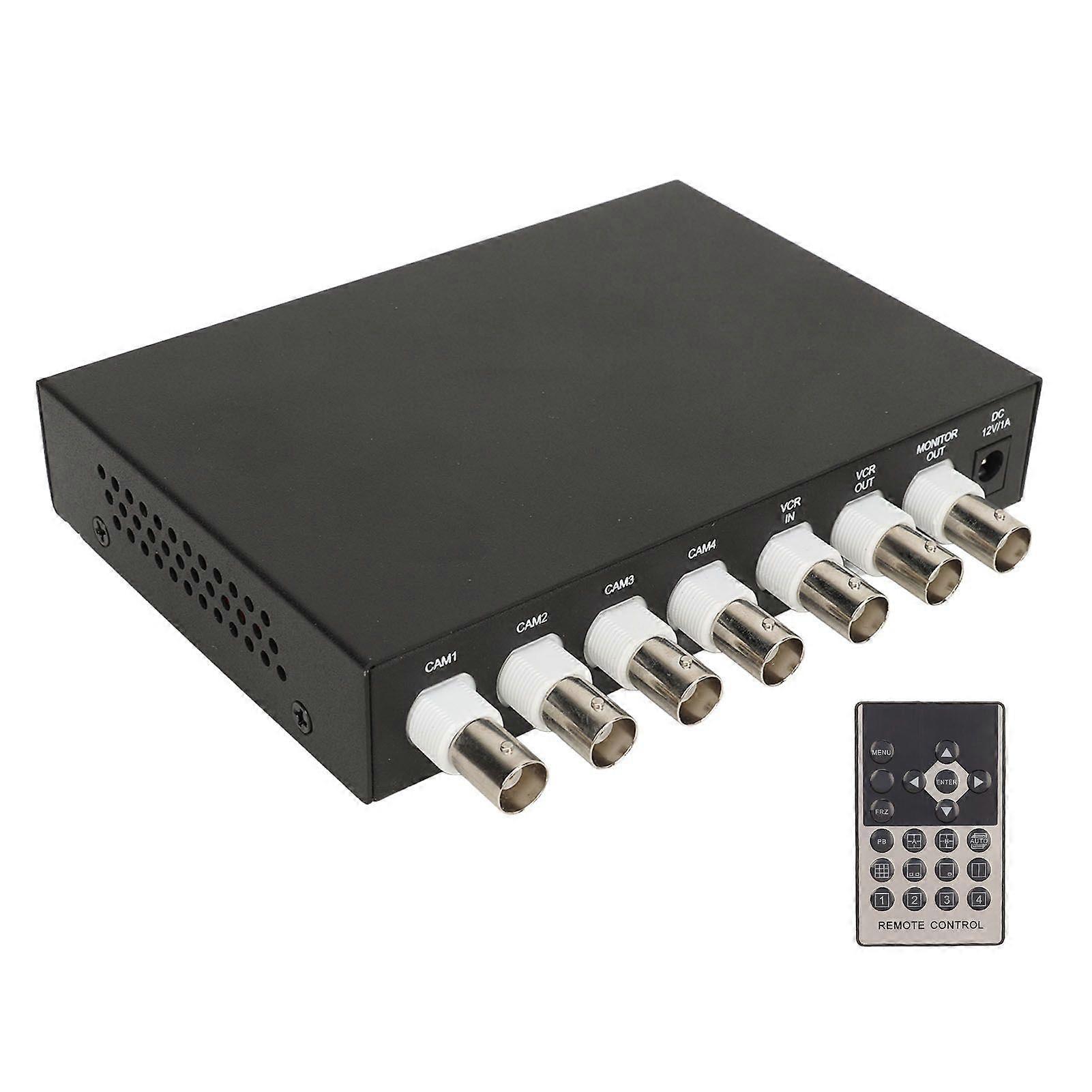 hd parking camera control box with 4 channel video splitter