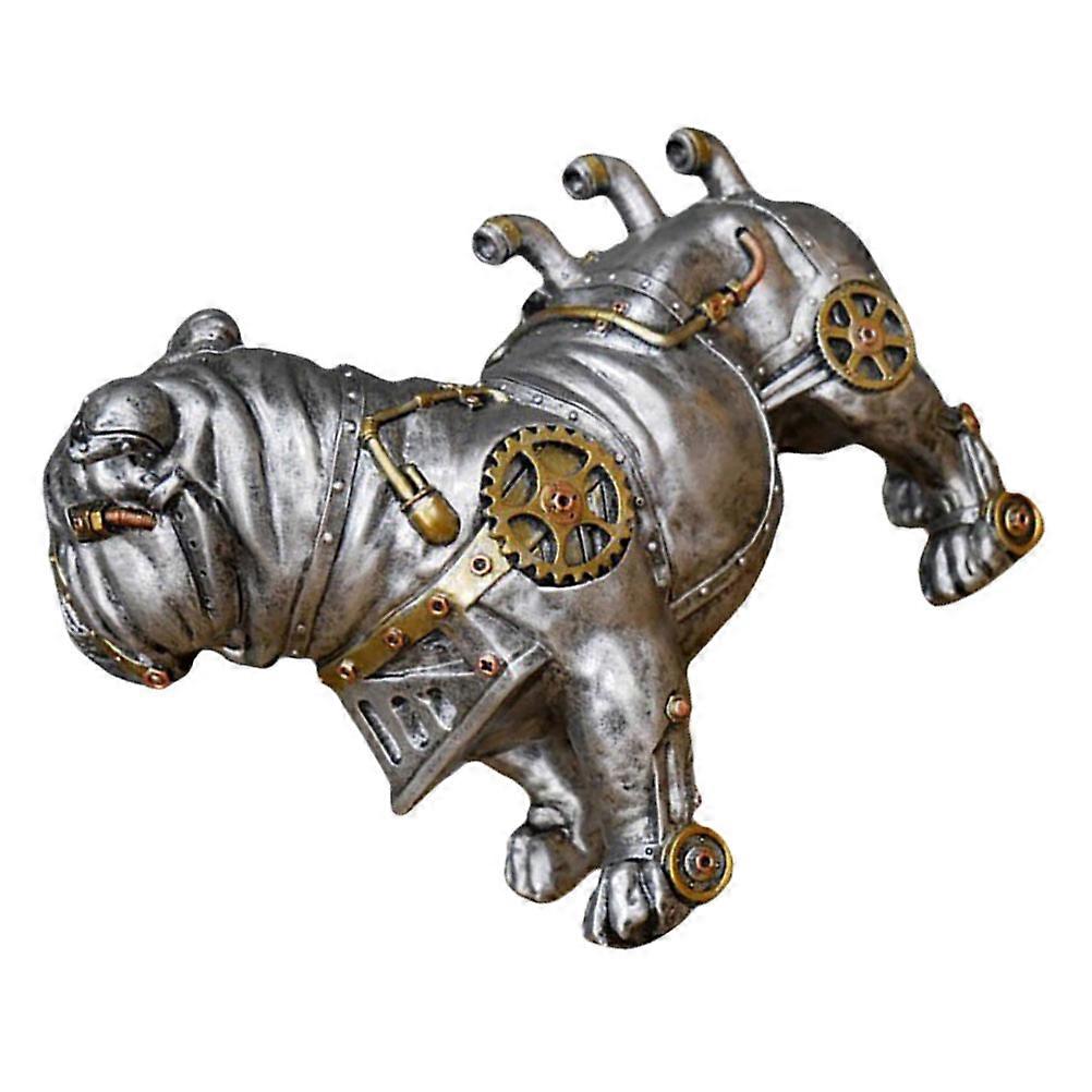Dog Ornament, Resin Craft for Desktop Decoration, Unique Mechanical Design