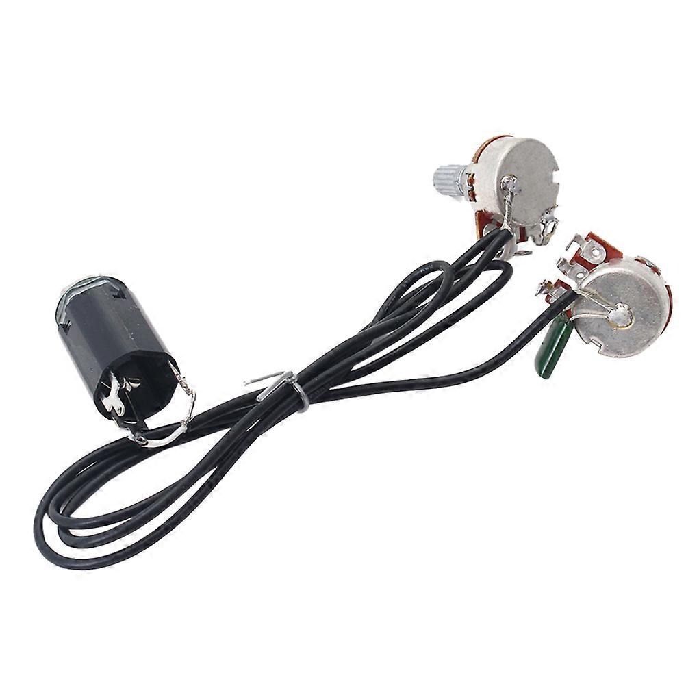 A500K Guitar potentiometer with Split Shaft for Instrument Use Metal Multi 2x2x2inch
