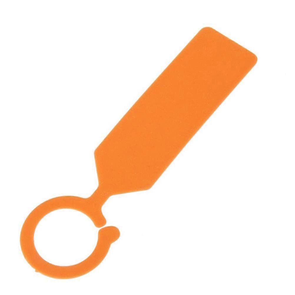 Orange Polypropylene Plant Tags for Gardening with Buckle 100PCS Size 11x2 4cm