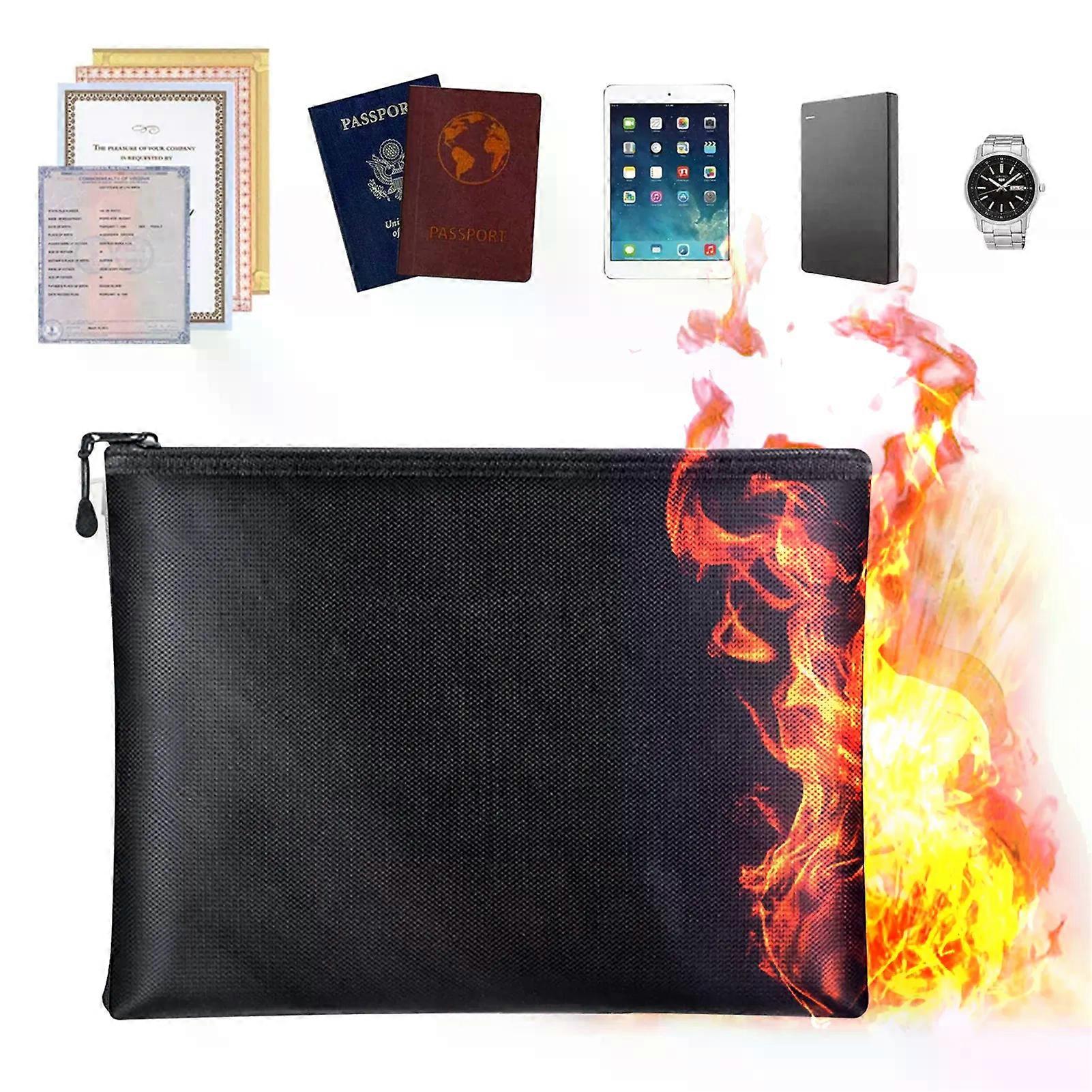 3 Sizes Fireproof Bag Waterproof Fireproof Bag 2000 Fireproof Safe Storage 2000Fireproof Briefcase Organizer With