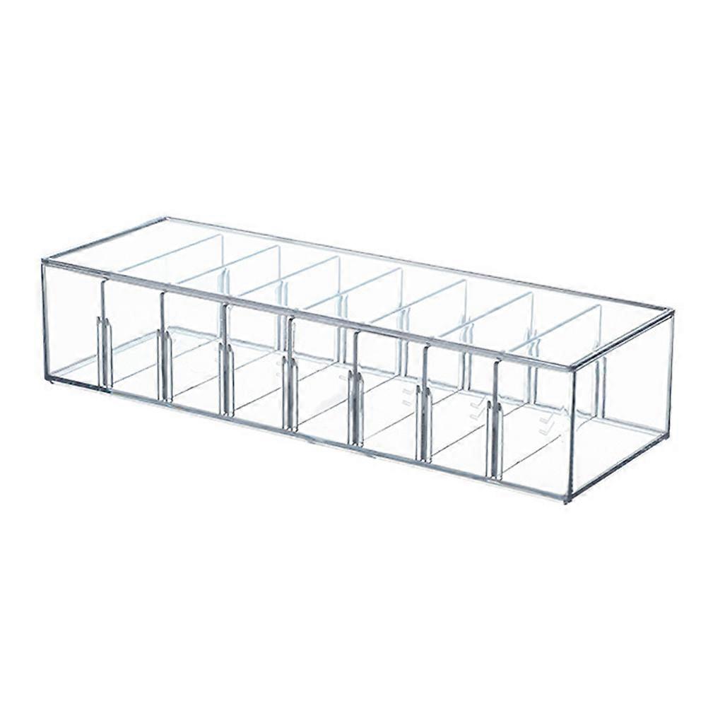 Cable Management Box with 8 Slots for Desk Charger Organizer Cord Storage Box in PET Material