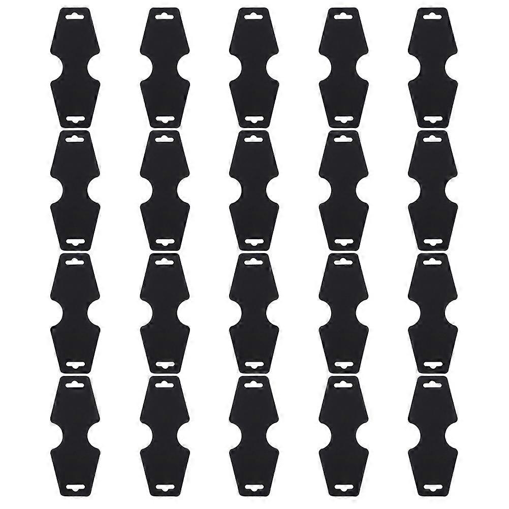 Necklace Hanging Cards 200 Sheets Premium Jewelry Display For Consumers Home Use Black In Foldable Design