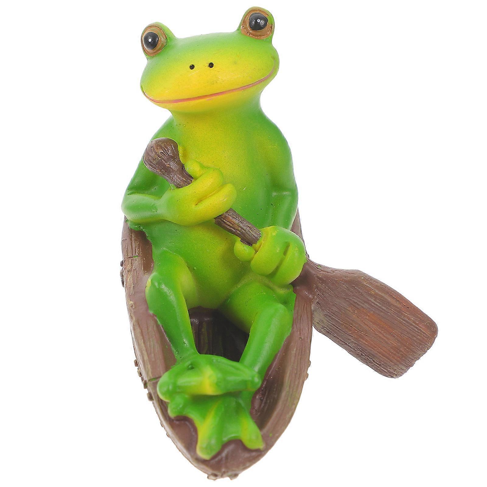 Resin Frogs Adornment 1Pcs for Desktop Use Decoration