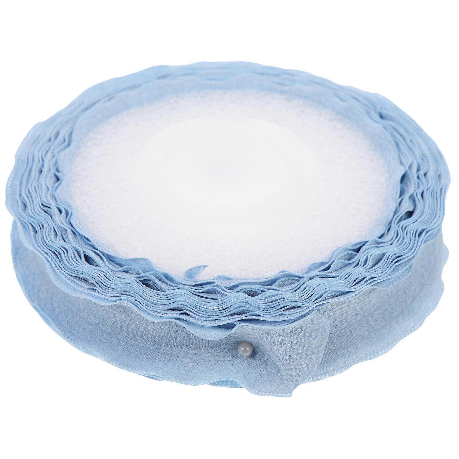 Durable Polyester Ribbon for DIY Projects 900X2.5cm Charming Wrinkled Edge Crafting 1 Roll