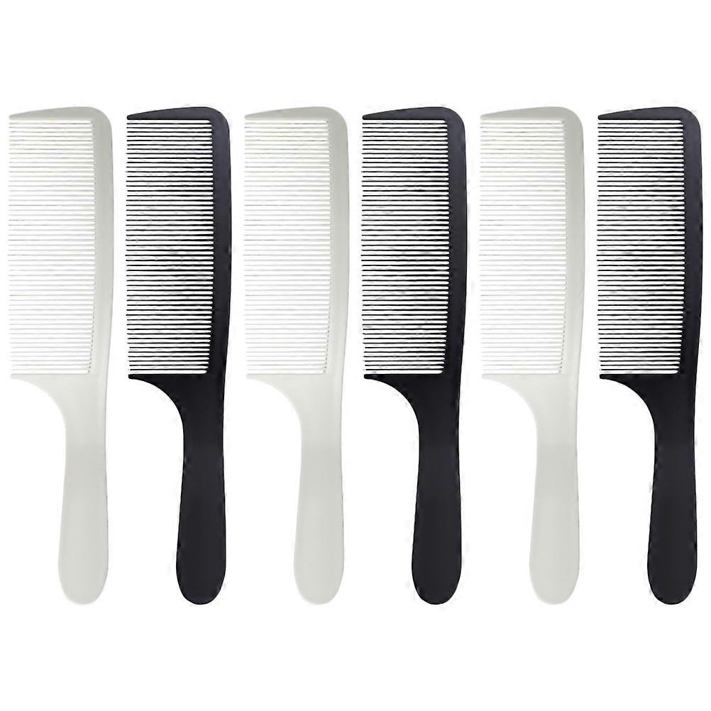 Curved Hair Comb 6Pcs Professional Stylist Combs For Men In Assorted Color Durable ABS Material For Hair Styling