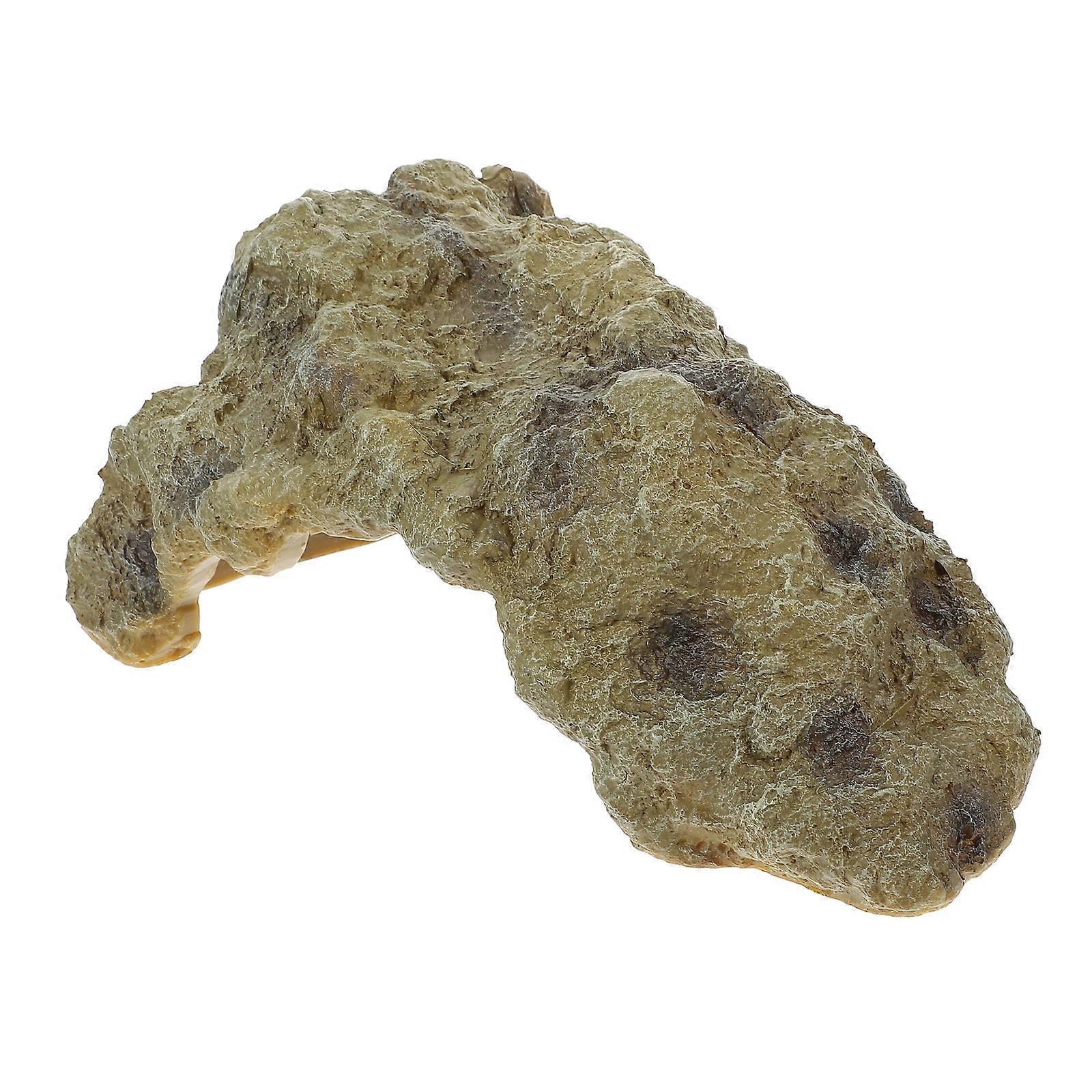 Aquarium Hideaway Rock Cave For Lizards Hiding Shelter Realistic Design 1Set