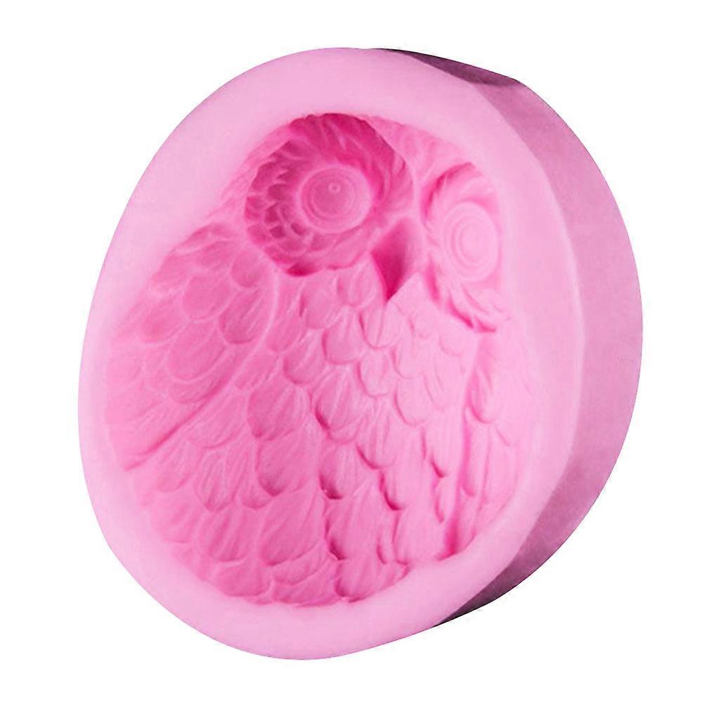 Owl Shaped Silicone Mould Baking Tools For DIY Crafting And Party Use In Pink Color With Environmental Protection Feature 1Set