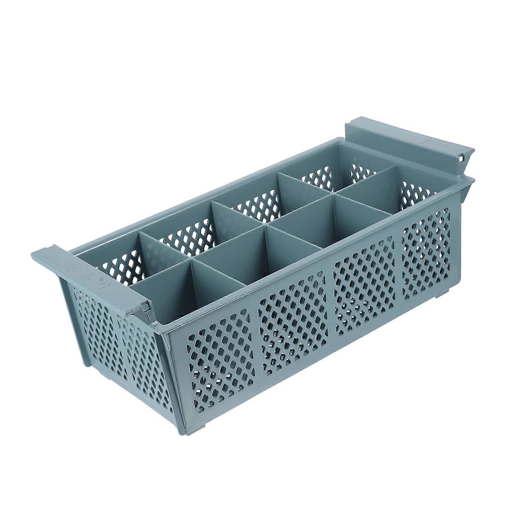 Cutlery Tray Replacement Multifunctional Tableware Grey Wire Utensil Universal Basket Frame