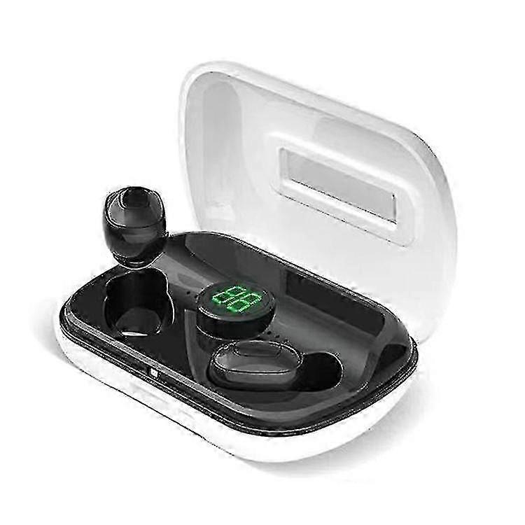 2025 X10 Tws Digital Display Bluetooth 5.0 Wireless Headset With Charging Box(white)